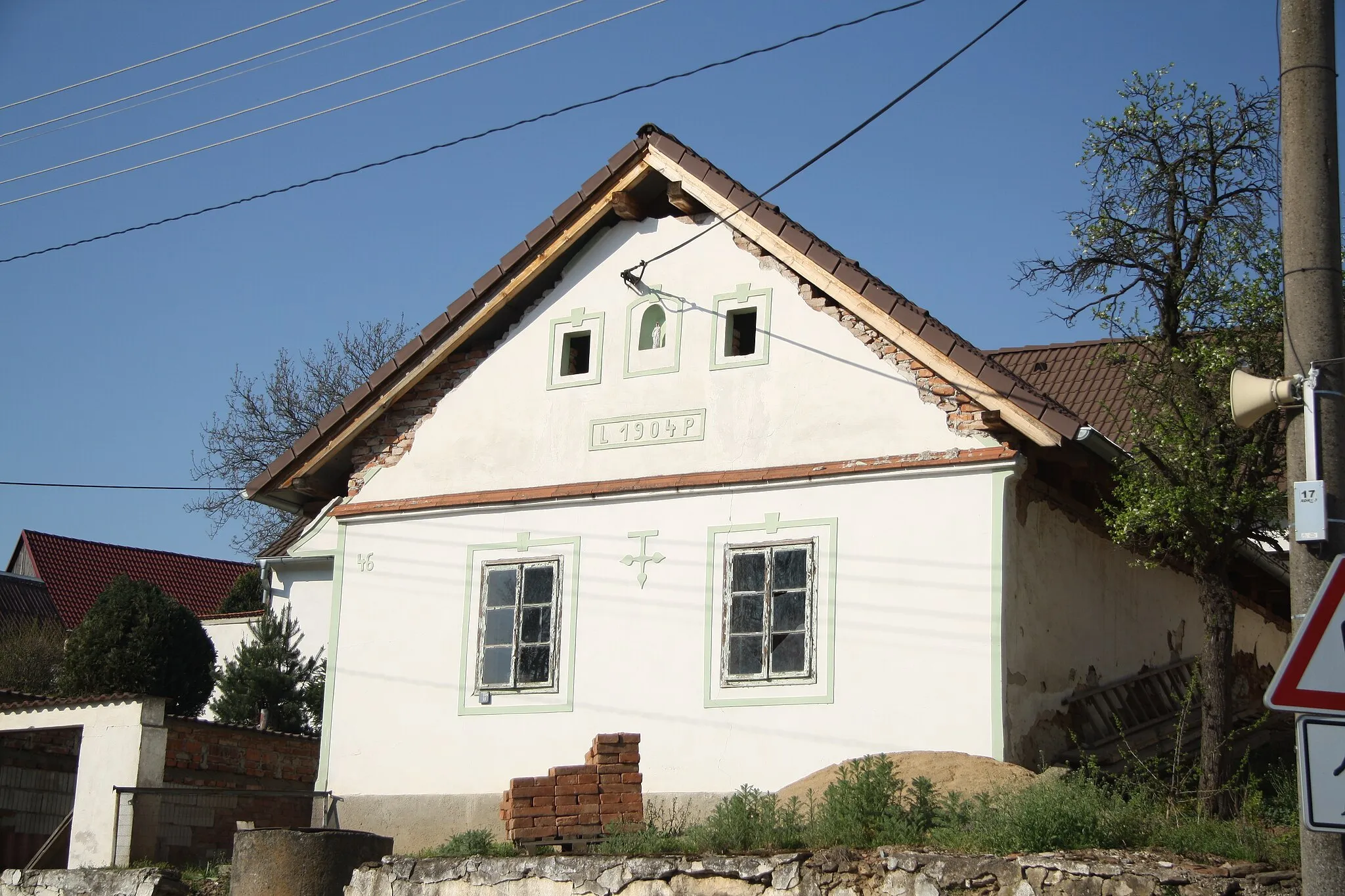 Photo showing: House Ostojkovice 46 in Ostojkovice, Budíškovice, Jindřichův Hradec District.