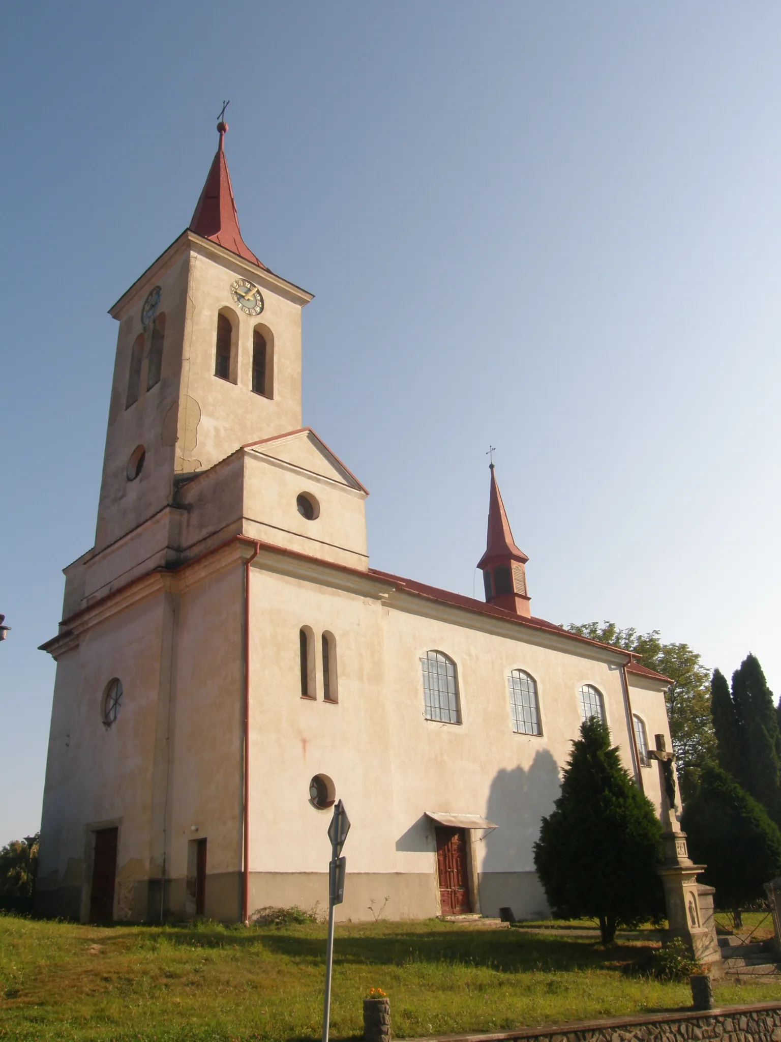 Photo showing: Kostel svatého Michala v Roztání na Prostějovsku