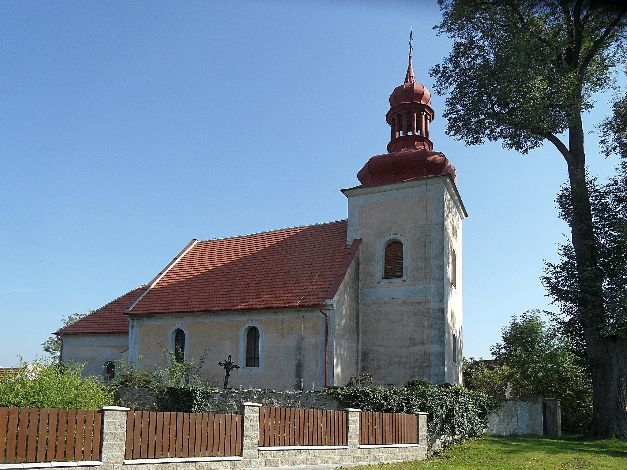 Photo showing: Přibyslavice (Vlkaneč) A. Church of St. Wenceslaus, Kutná Hora District, the Czech Republic.