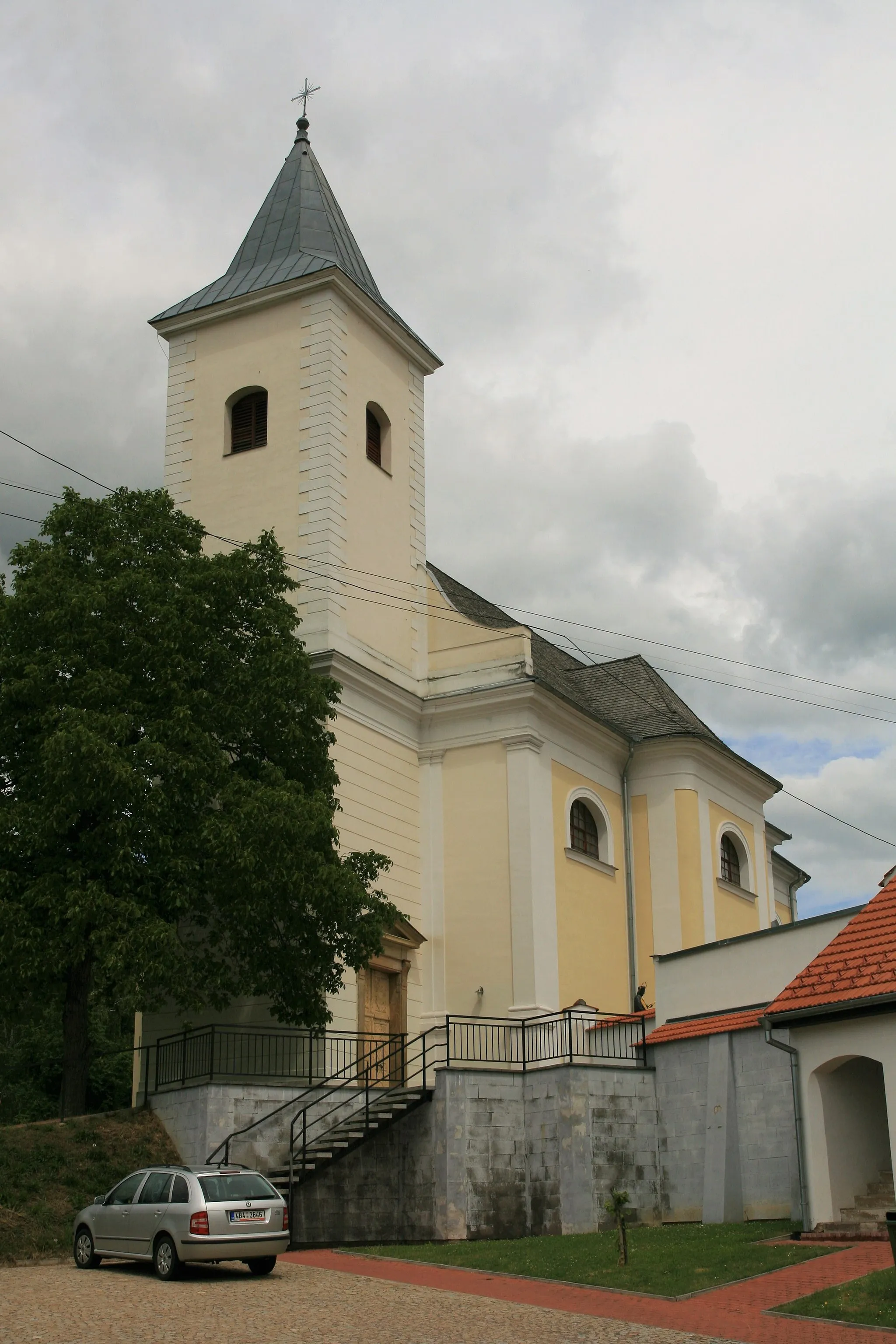 Photo showing: Church of Saint Lawrence in Černá Hora, Blansko District, Czech Republic.