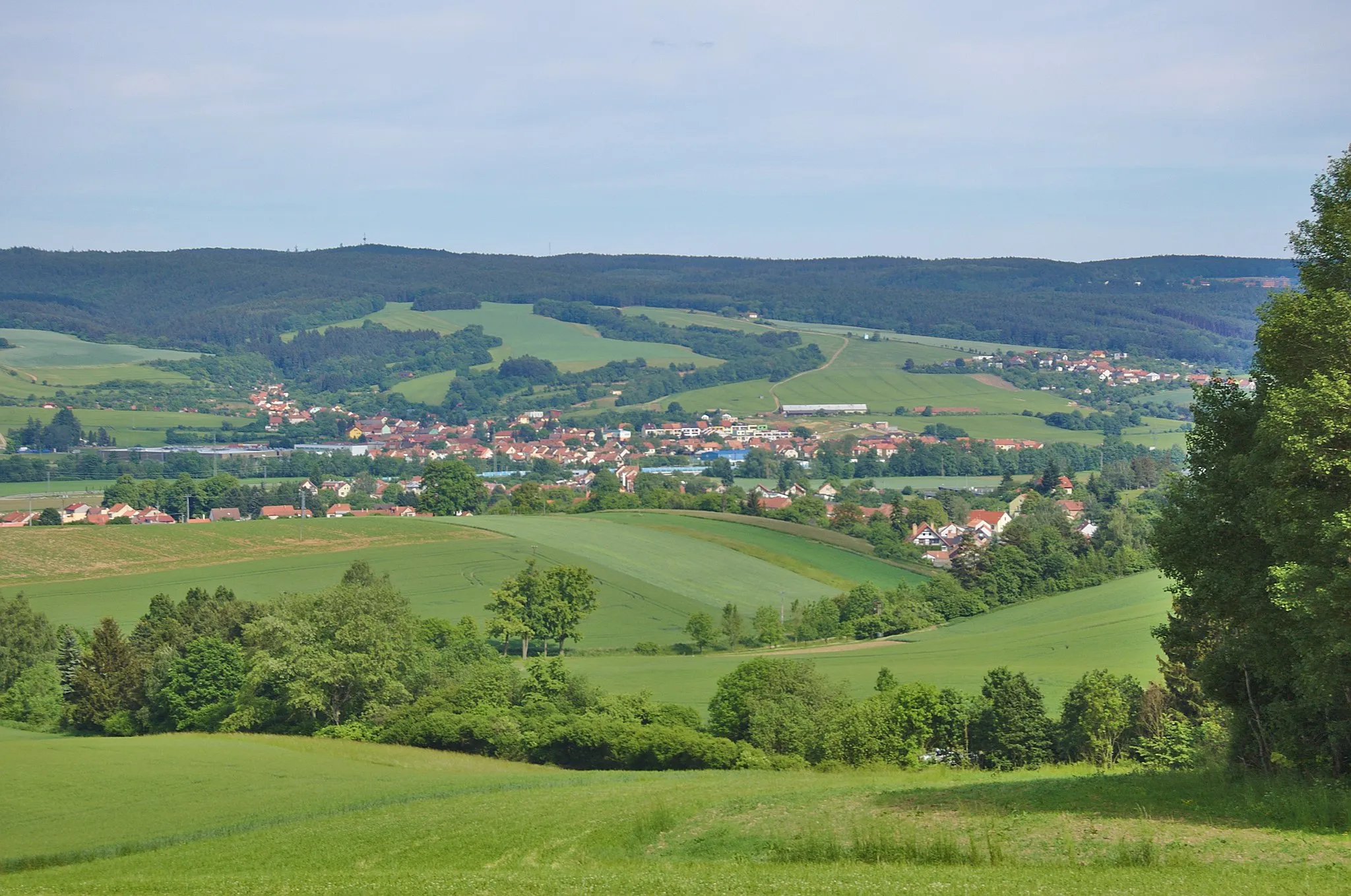 Photo showing: Pohled na Ráječko od západu, okres Blansko