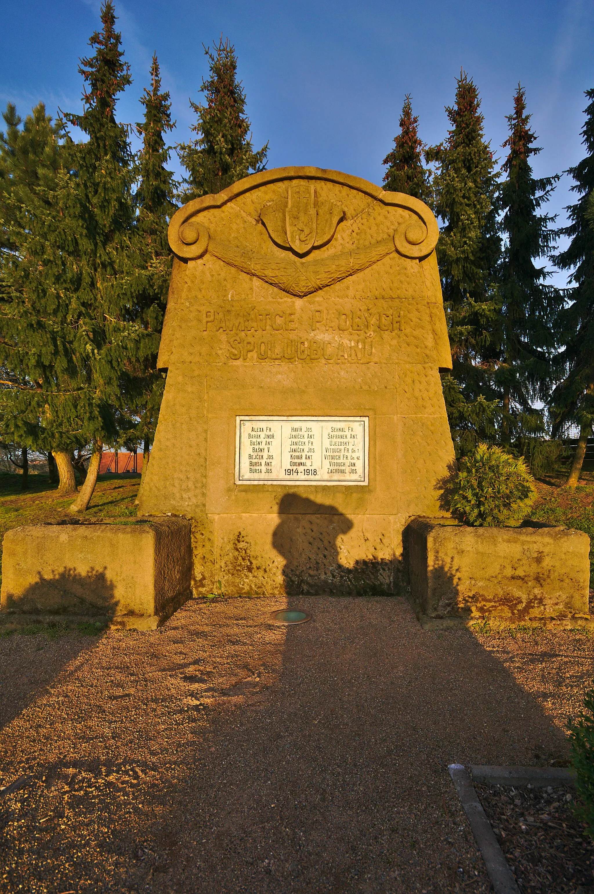 Photo showing: Památník padlým v první světové válce, Obora, okres Blansko