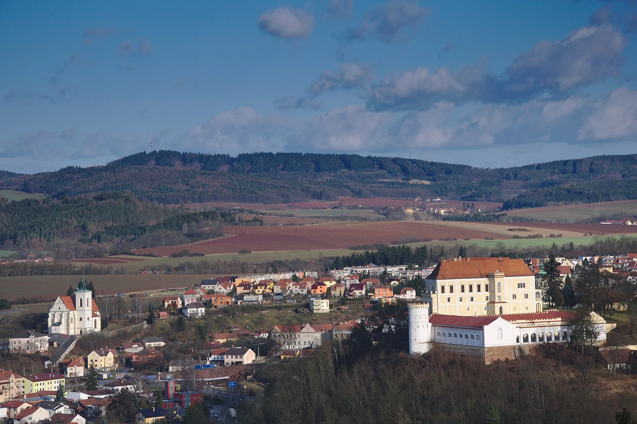 Photo showing: Pohled na město od západu, Letovice, okres Blansko