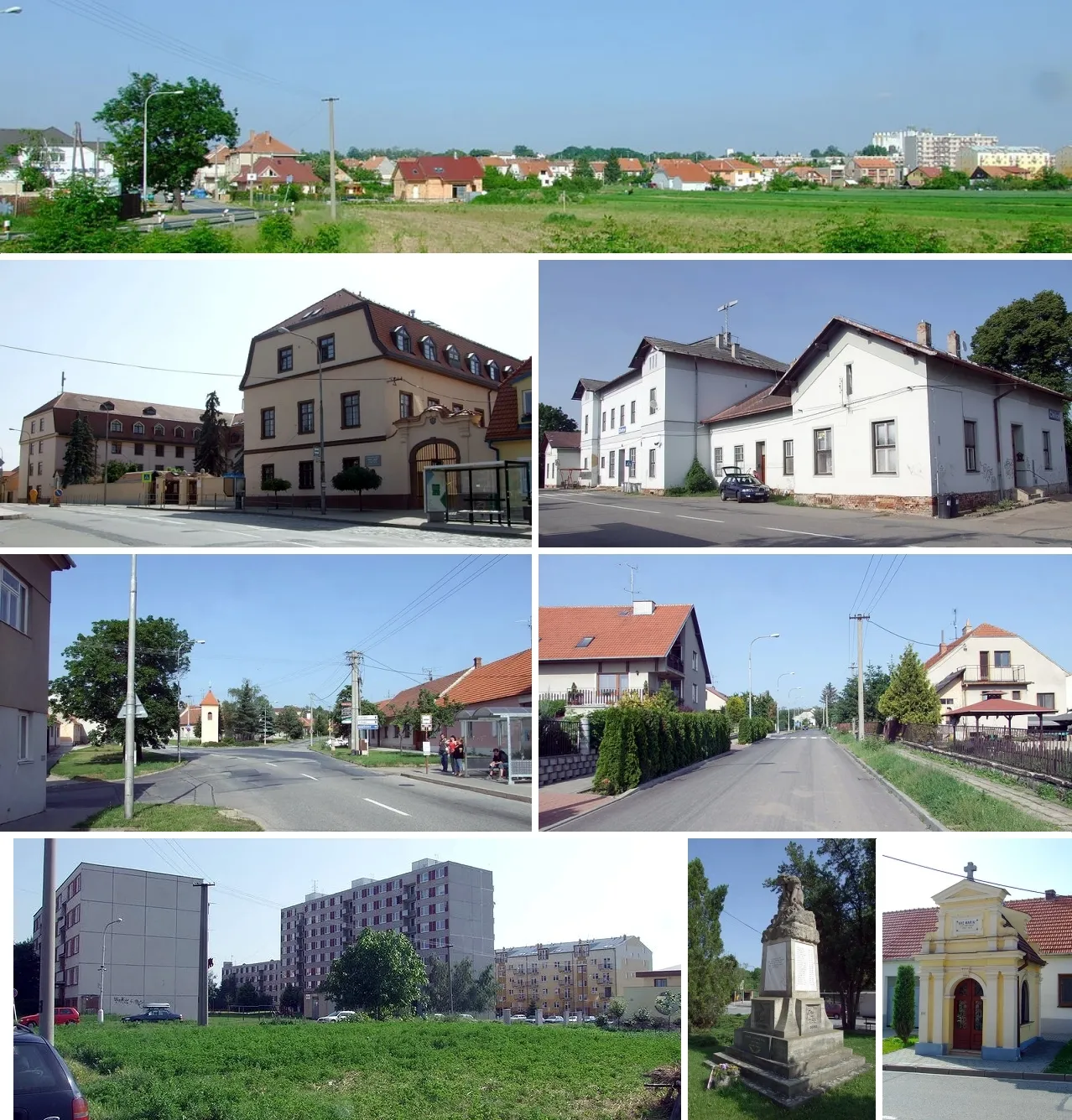 Photo showing: *Brno-Chrlice, vyfotografované od západu
Brno-Chrlice - kaplička v Zámecké ulici
Brno-Chrlice - pomník obětem 2. světové války na Chrlickém náměstí
Brno-Chrlice - Břetislavova ulice
Brno-Chrlice - Chrlický zámek
Brno-Chrlice - křižovatka ulic Zámecké a Ernsta Macha
Brno-Chrlice - panelové sídliště
Brno-Chrlice - vlakové nádraží