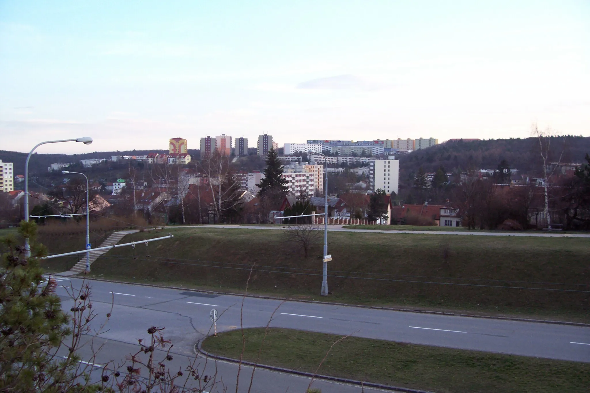 Photo showing: Global view to central and southern part of Brno-Kohoutovice