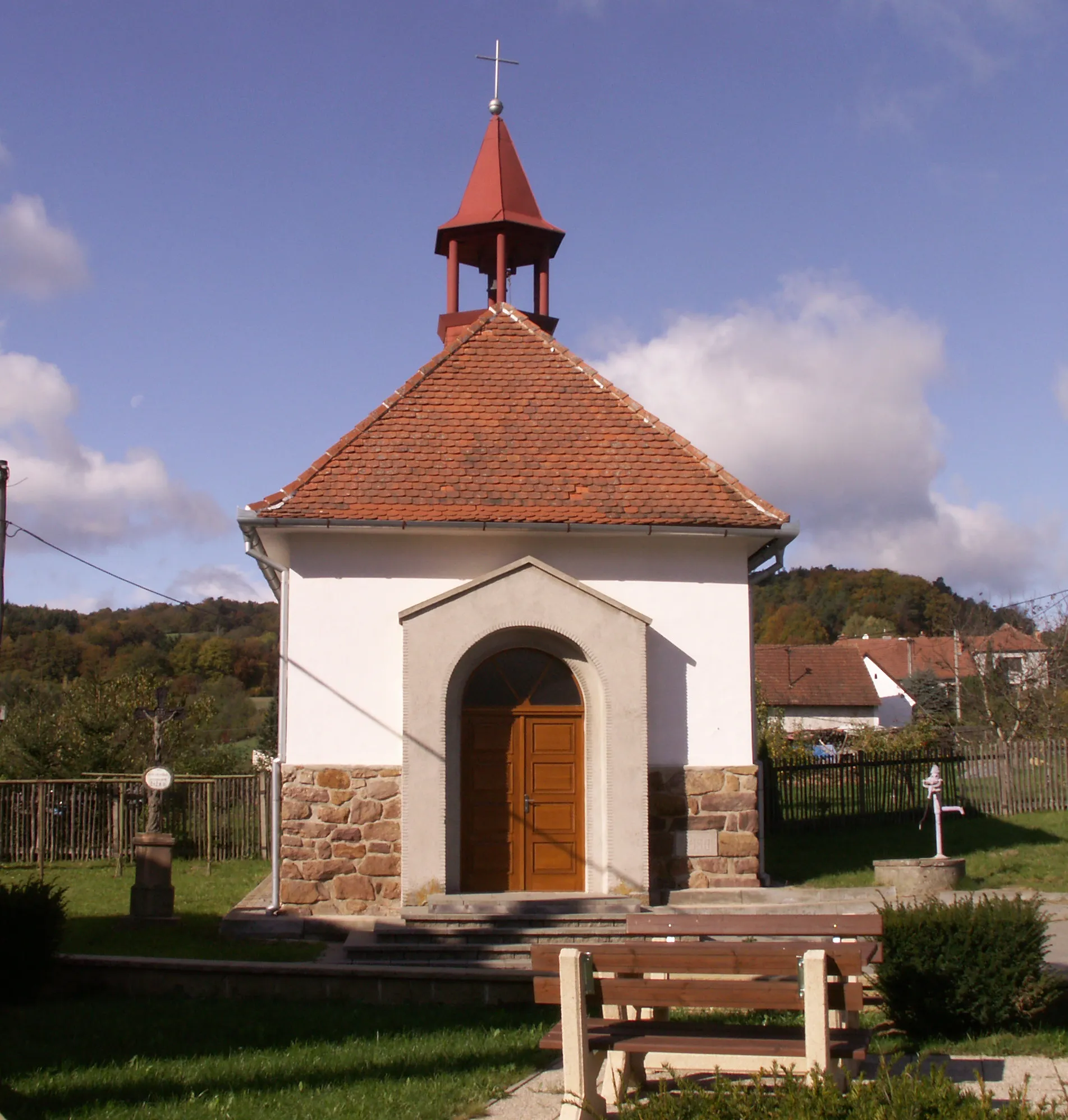 Photo showing: Čížky, okres Brno-venkov, kaple sv. Jana Nepomuckého