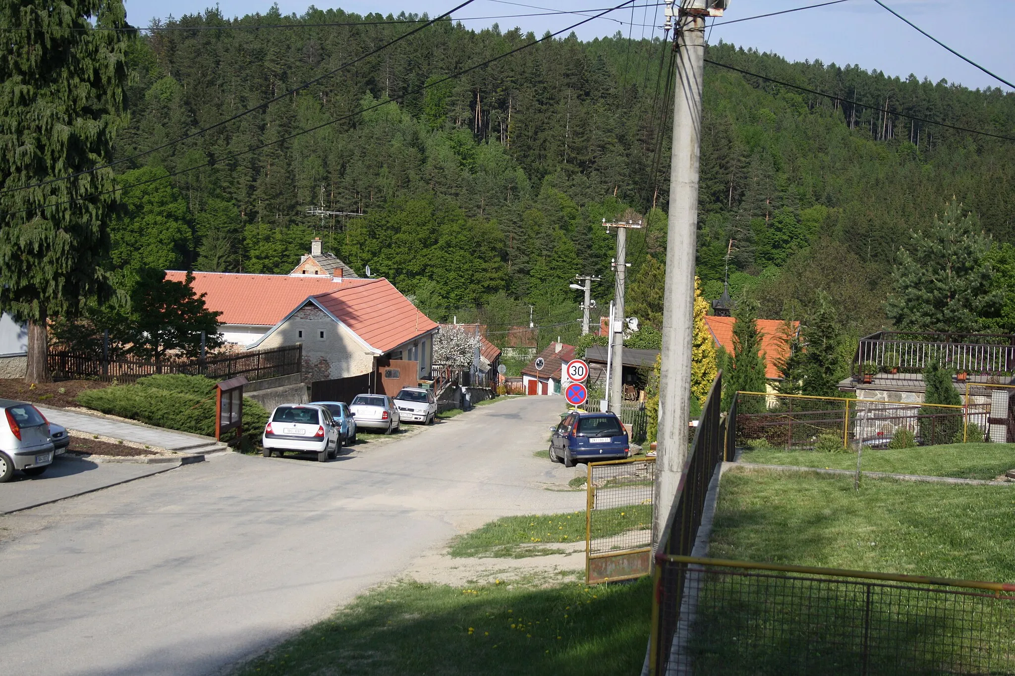 Photo showing: Top view of Zálesná Zhoř, Czech Republic.