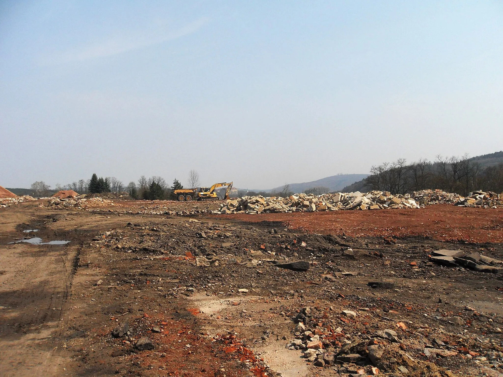 Photo showing: Former Julius coal mine, Zastávka, Brno-venkov District, Czech Republic