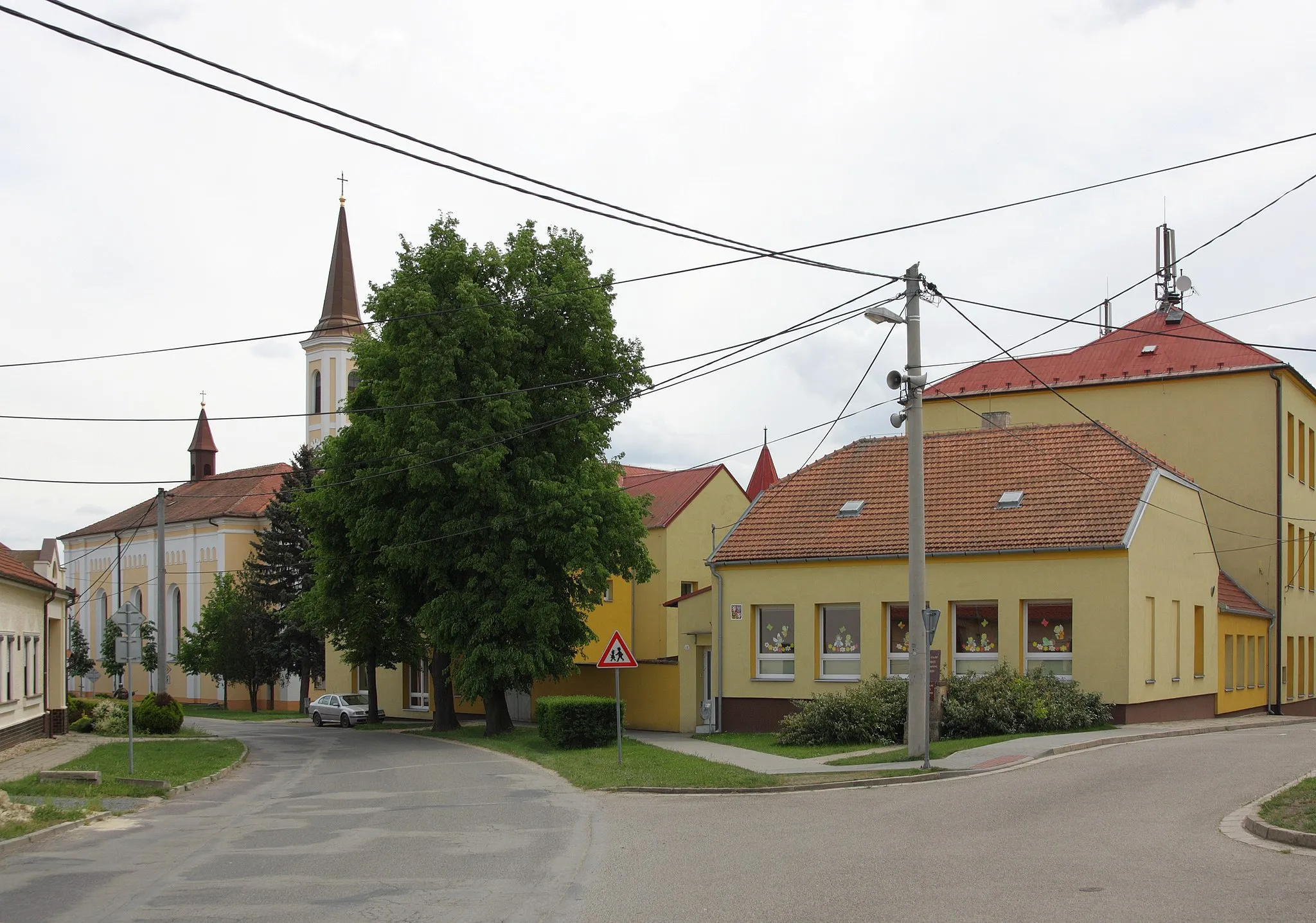 Photo showing: Vranovice (BV) - náves.