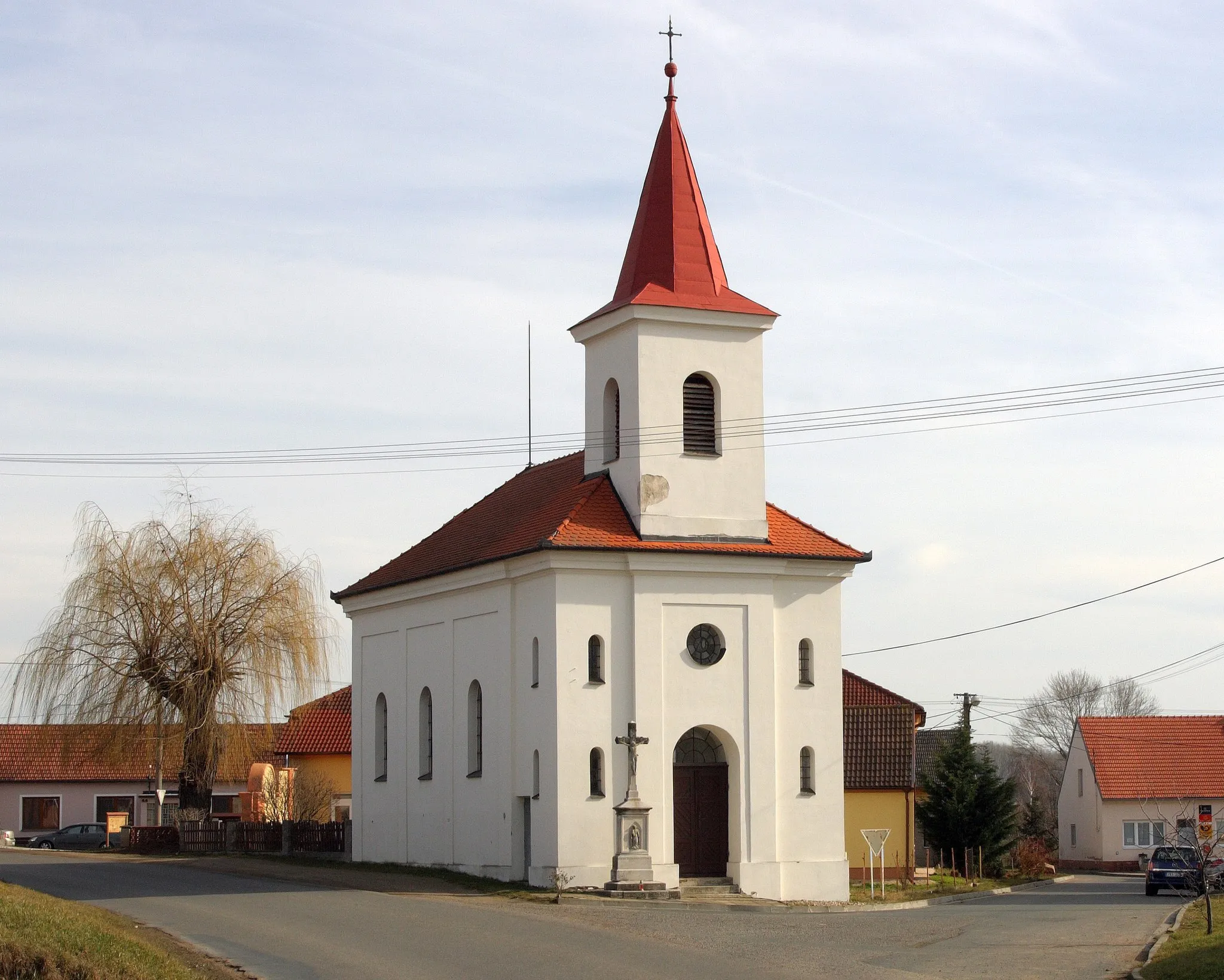 Photo showing: Němčičky (okres Brno-venkov) - kaple Narození Panny Marie.