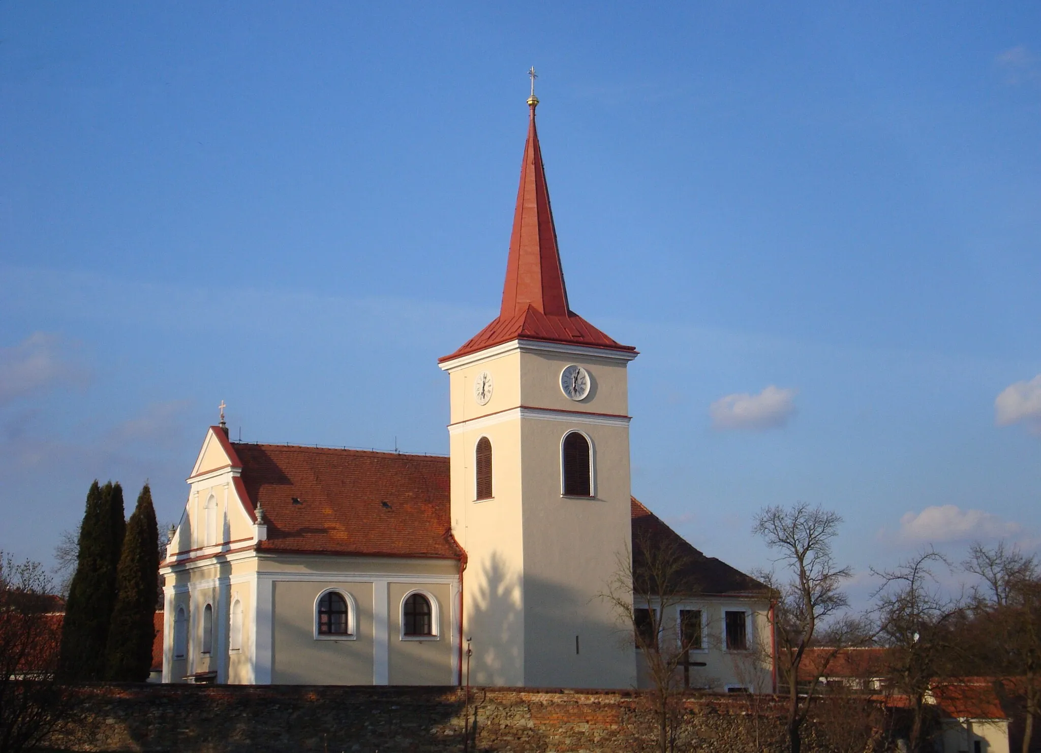 Photo showing: Domašov (Brno-venkov), farní kostel sv. Vavřince