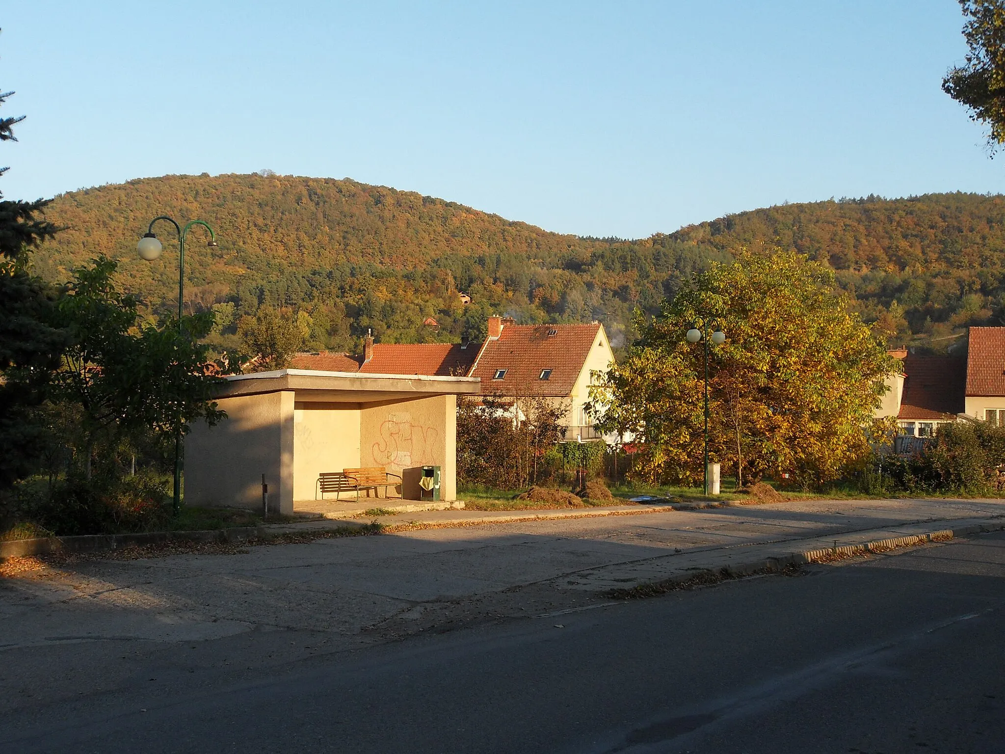 Photo showing: Bus stop, Chudčice, Brno-venkov District, Czech Republic
