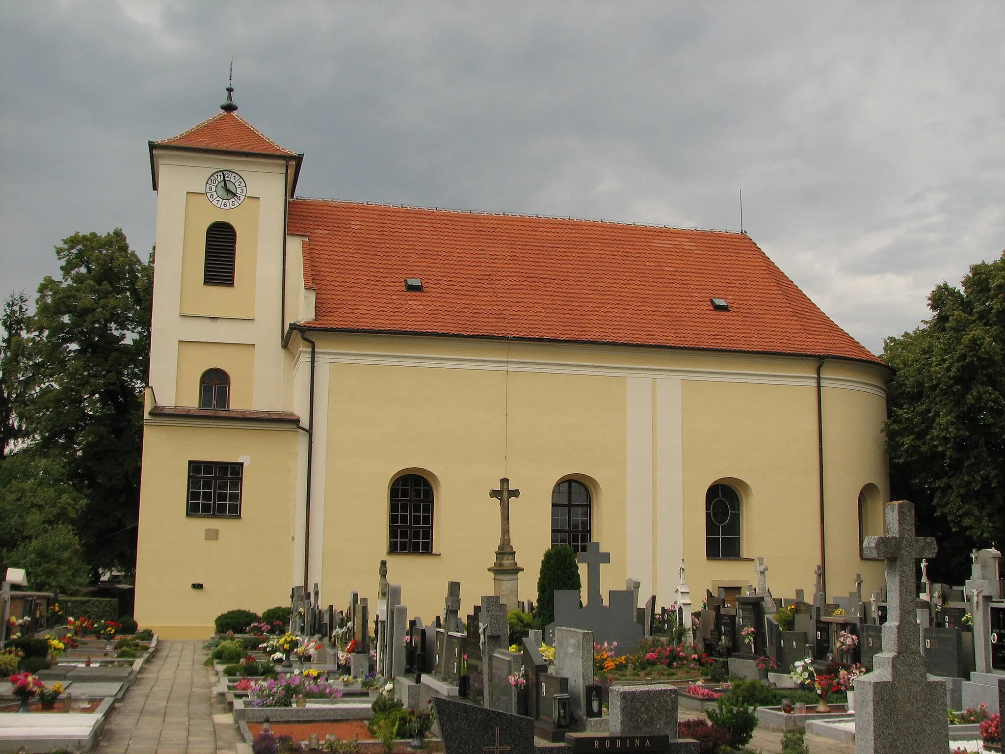 Photo showing: Archlebov, Hodonín District, Czech republic - church of Saints Roch and Sebastian