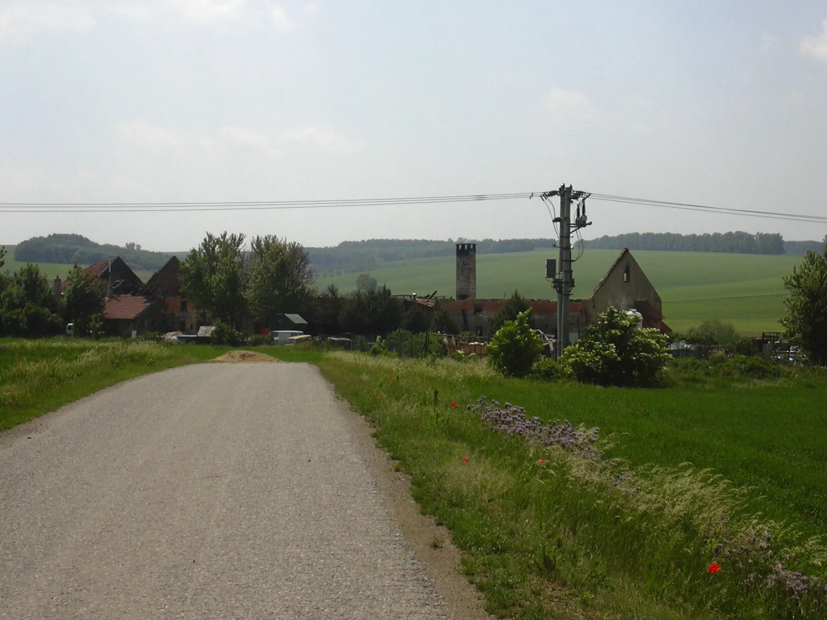 Photo showing: Podbřežice po požáru 2007(Vyškov- czech republic)