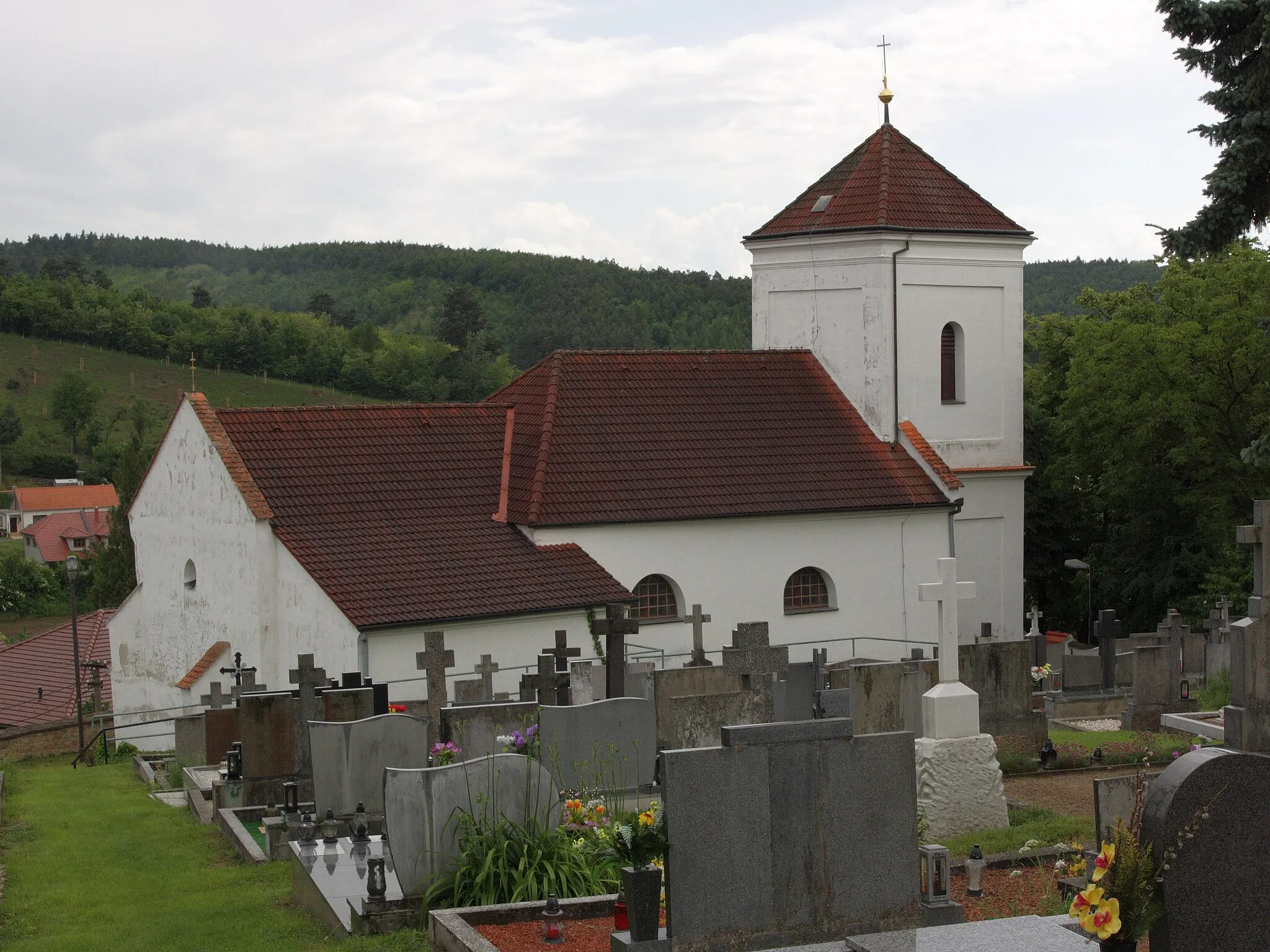 Photo showing: Lovčičky - kostel sv Václava.