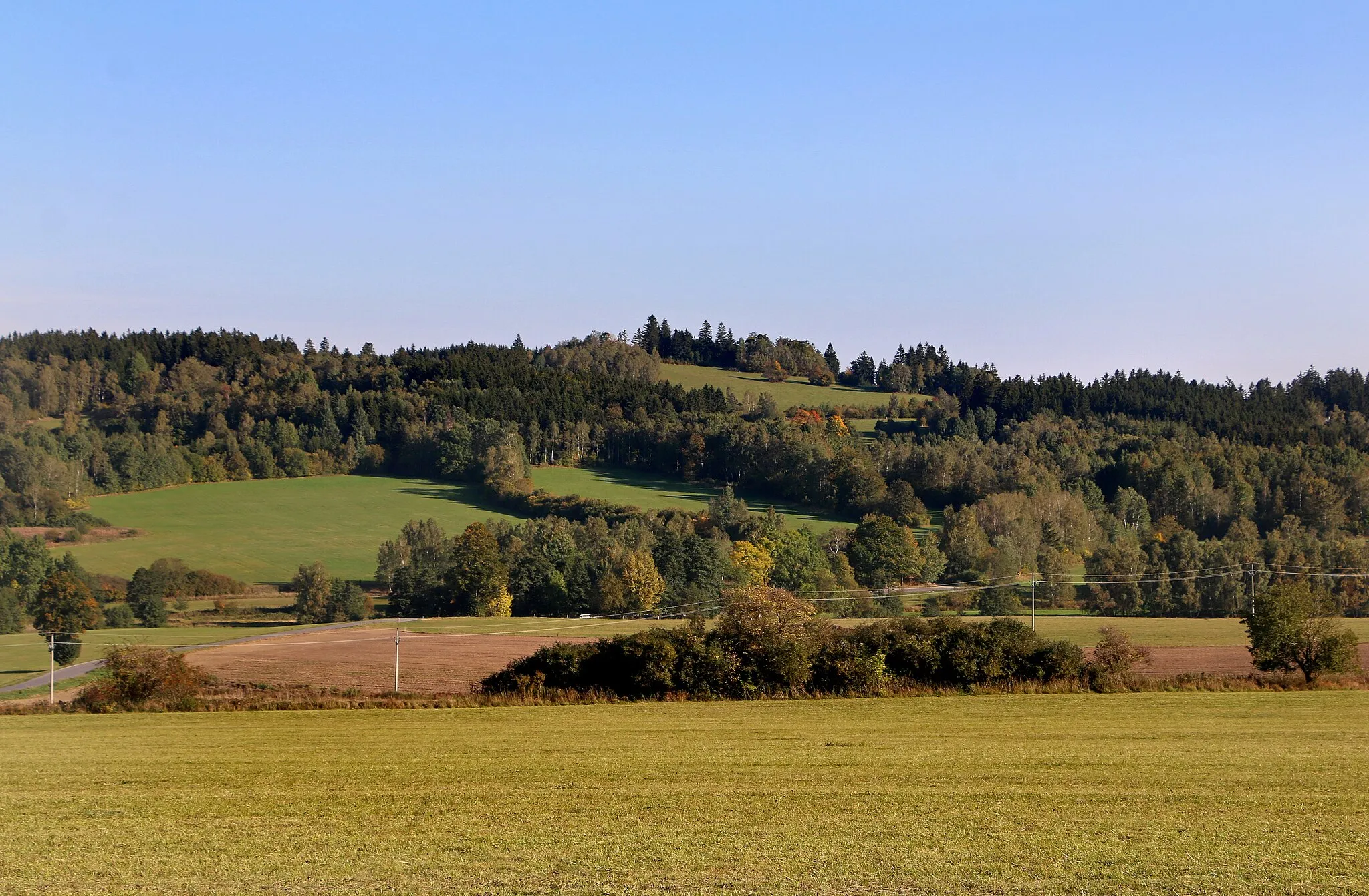 Photo showing: Havlův hill south of Batelov, Czech Republic.