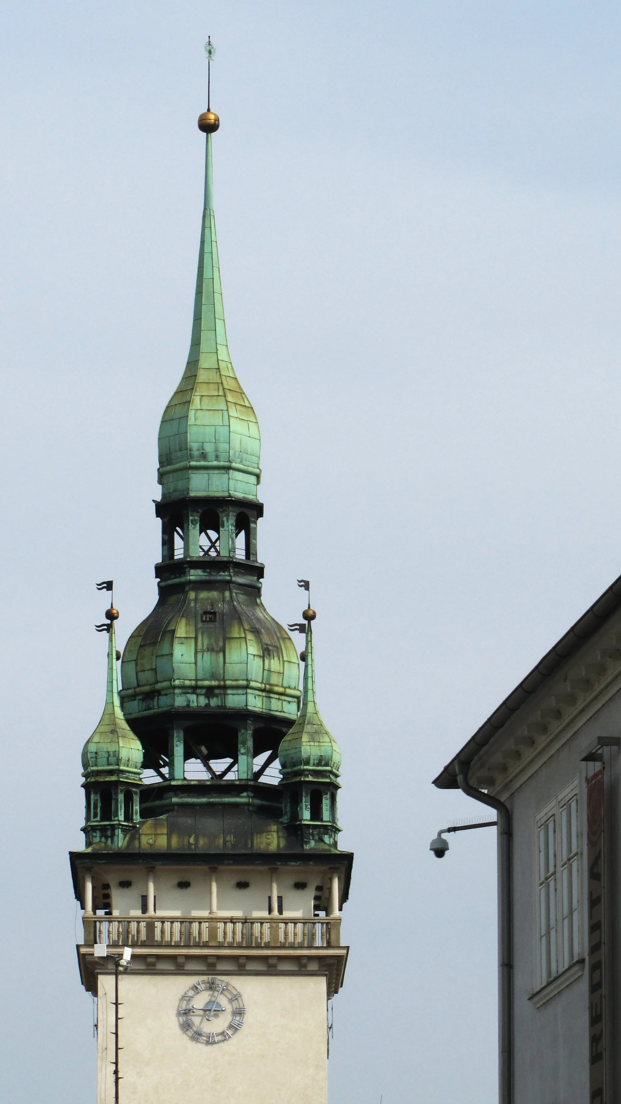 Photo showing: Pohled na věž Staré radnice v Brně z Kapucínského náměstí