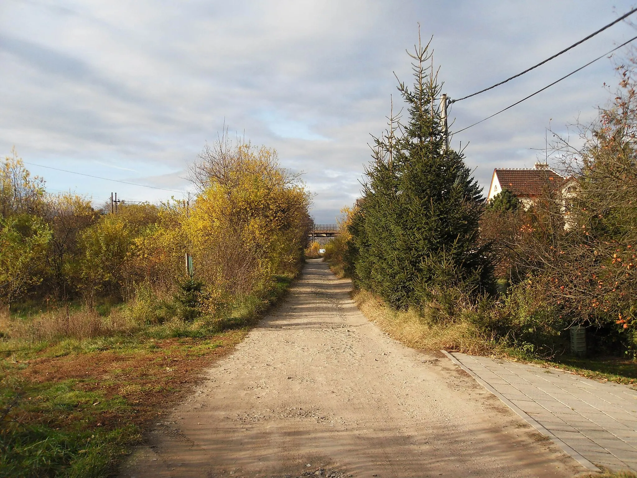 Photo showing: Former railway line Brno - Tišnov, Lelekovice, Brno-venkov District, Czech Republic