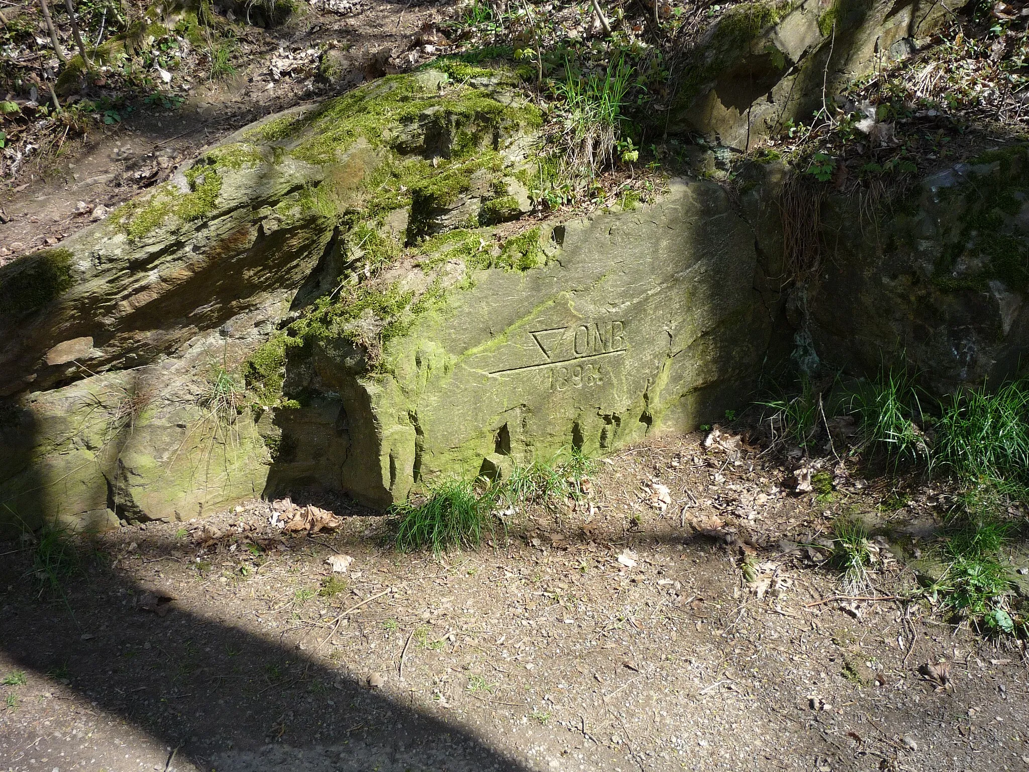 Photo showing: Autor fotografie Jiří Zelenka. Park Budoucnost. Kaskáda rybníků. Datum hladiny povodně. Havlíčkův Brod.Kraj Vysočina. Czech Republik.