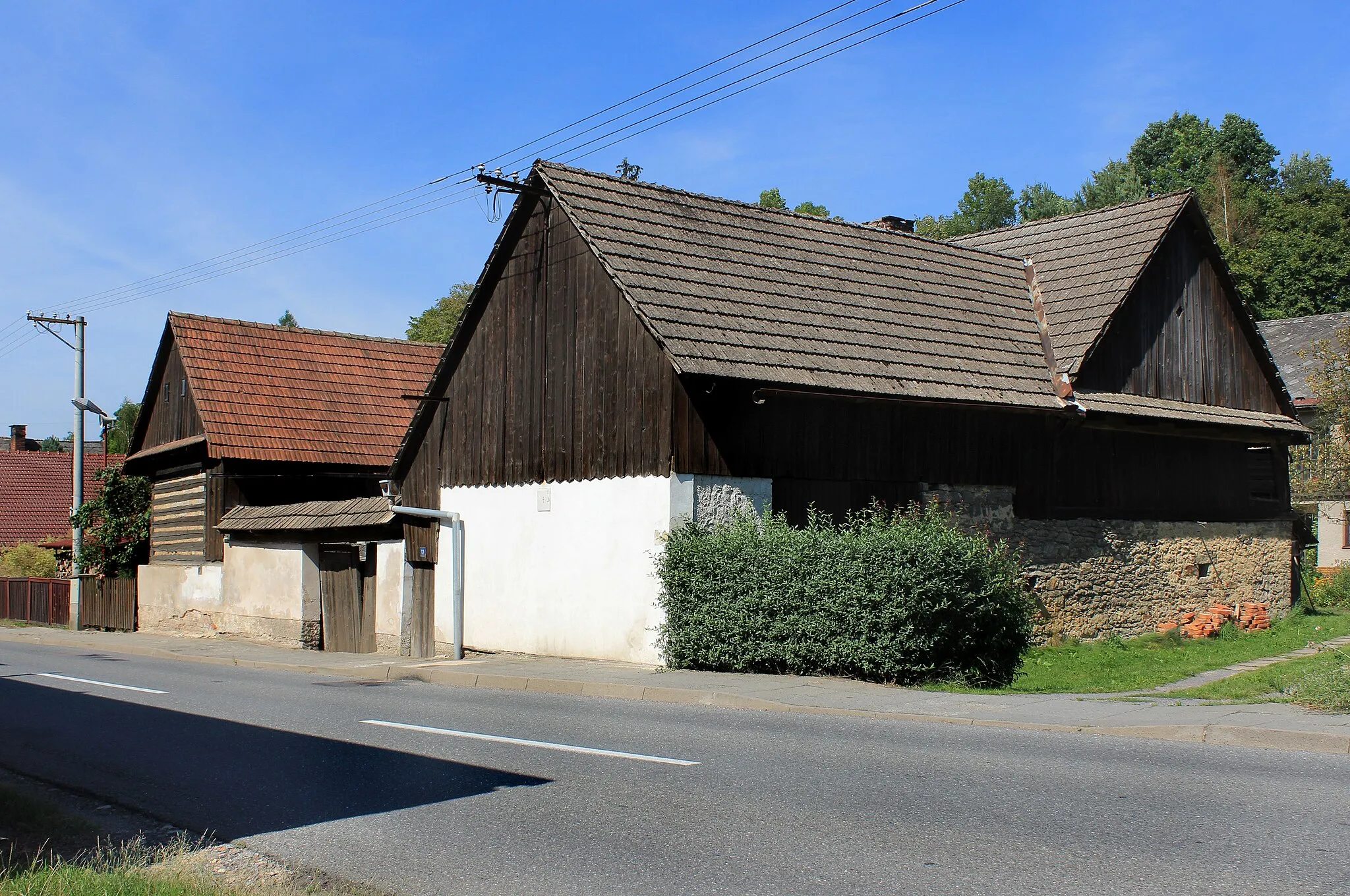 Photo showing: House No 12 in Člupek, part of Němčice, Czech Republic.