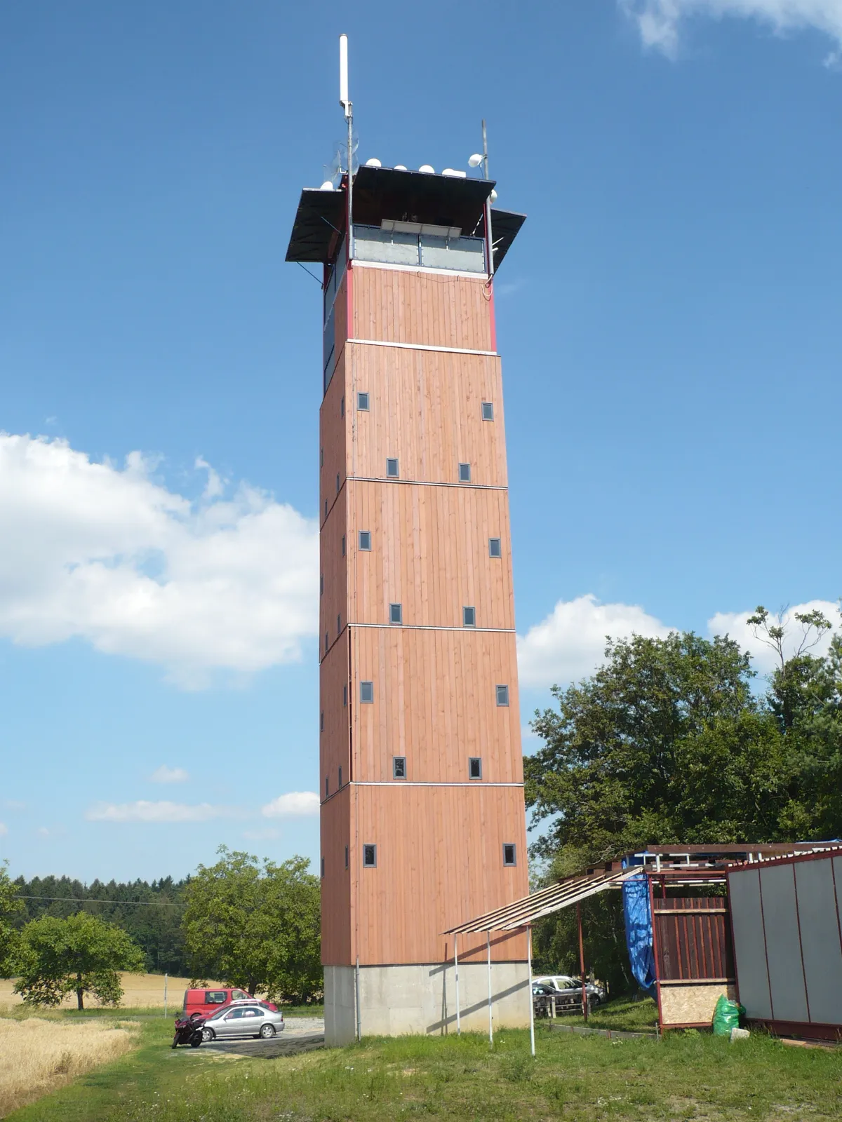Photo showing: observation tower Vladimíra Menšíka, near Ivancice, Czech Republic