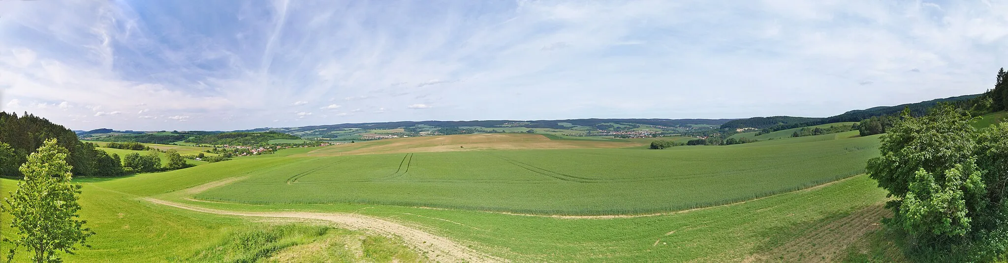 Photo showing: Panoramatický výhled na východ z rozhledny Spešov, okres Blansko