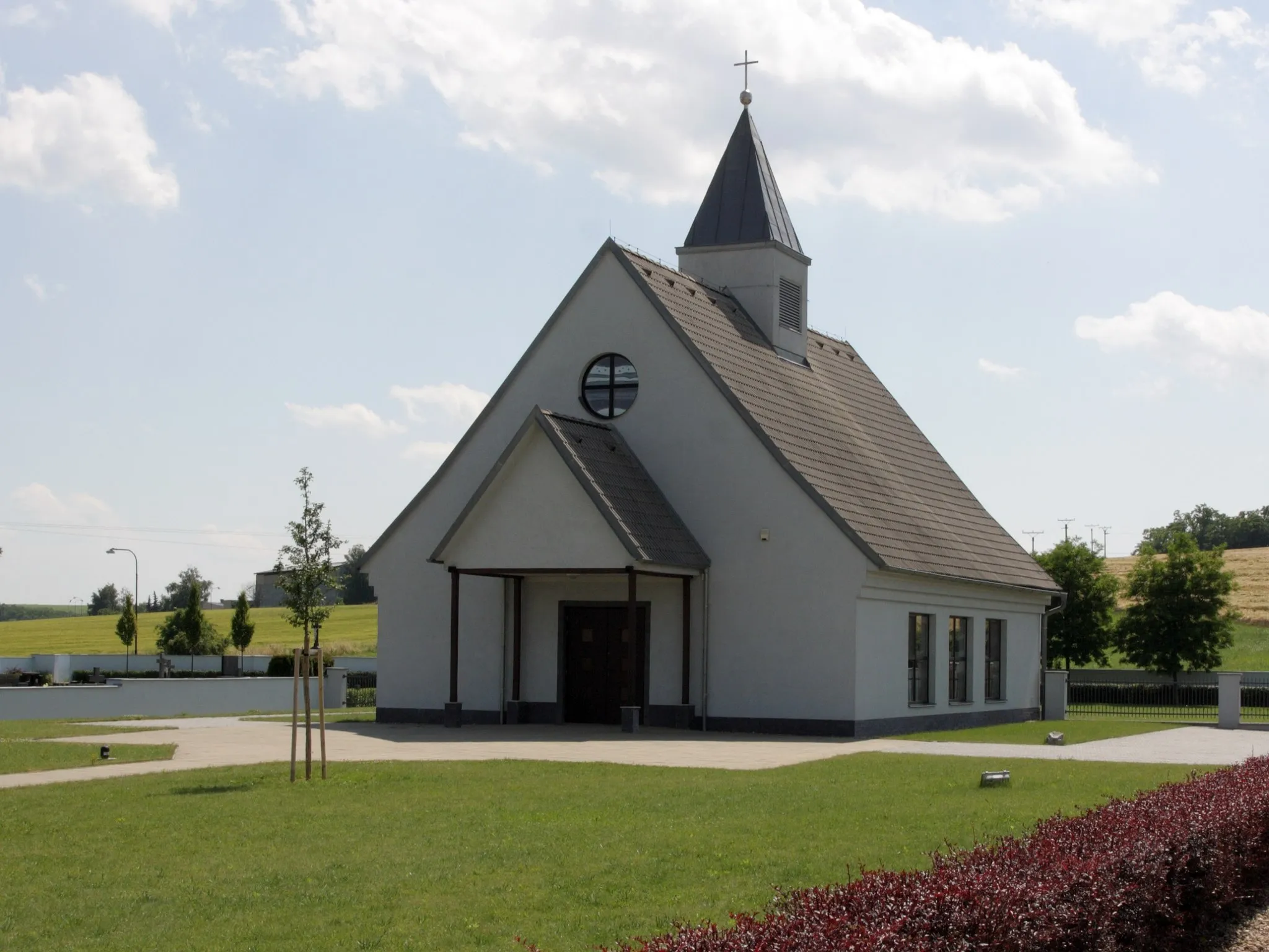 Photo showing: Prštice - obecní ekumenická kaple svatého Jana Nepomuckého.