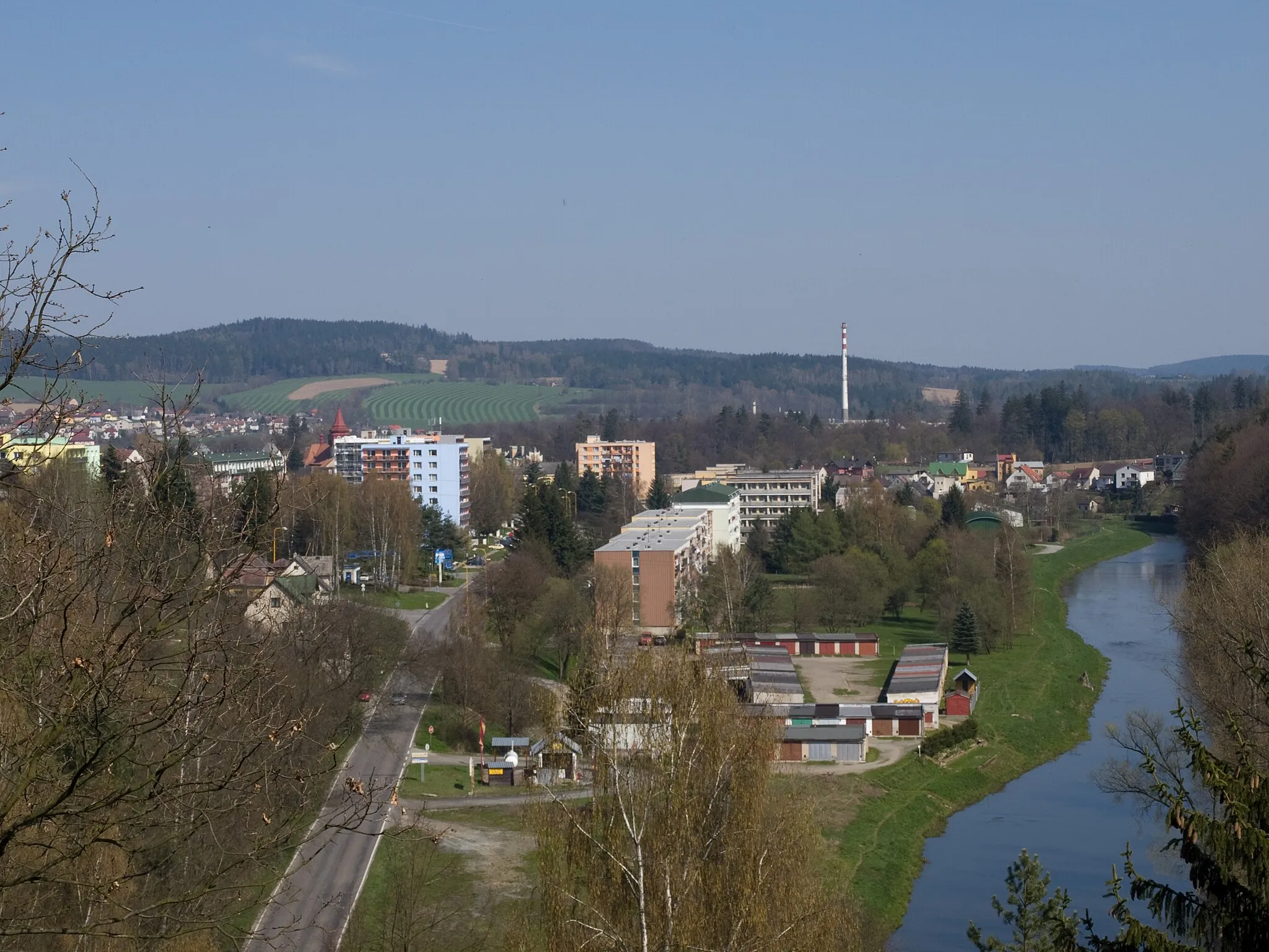 Photo showing: View to city, Světlá nad Sázavou