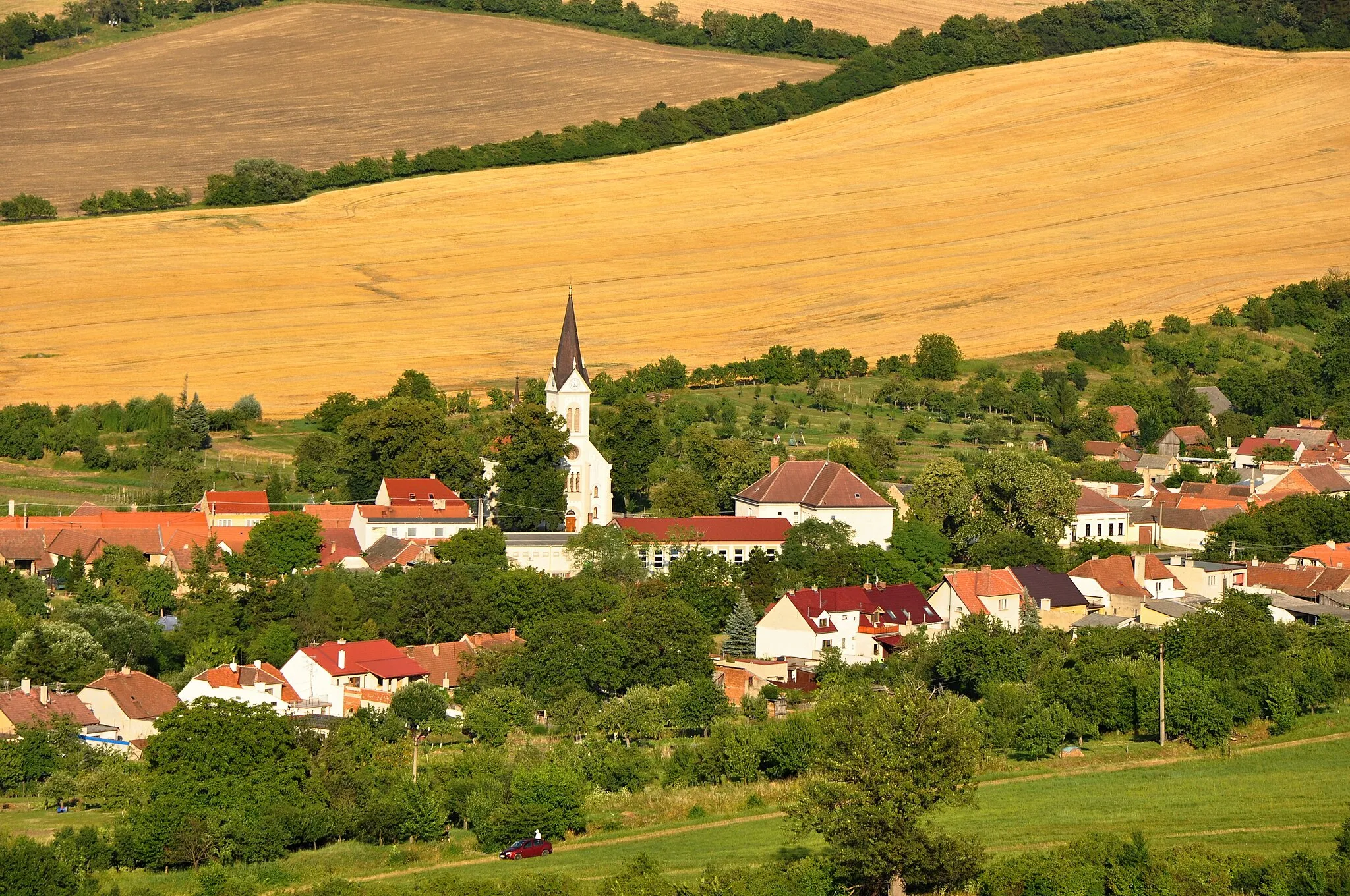 Photo showing: Pohled na Radějov