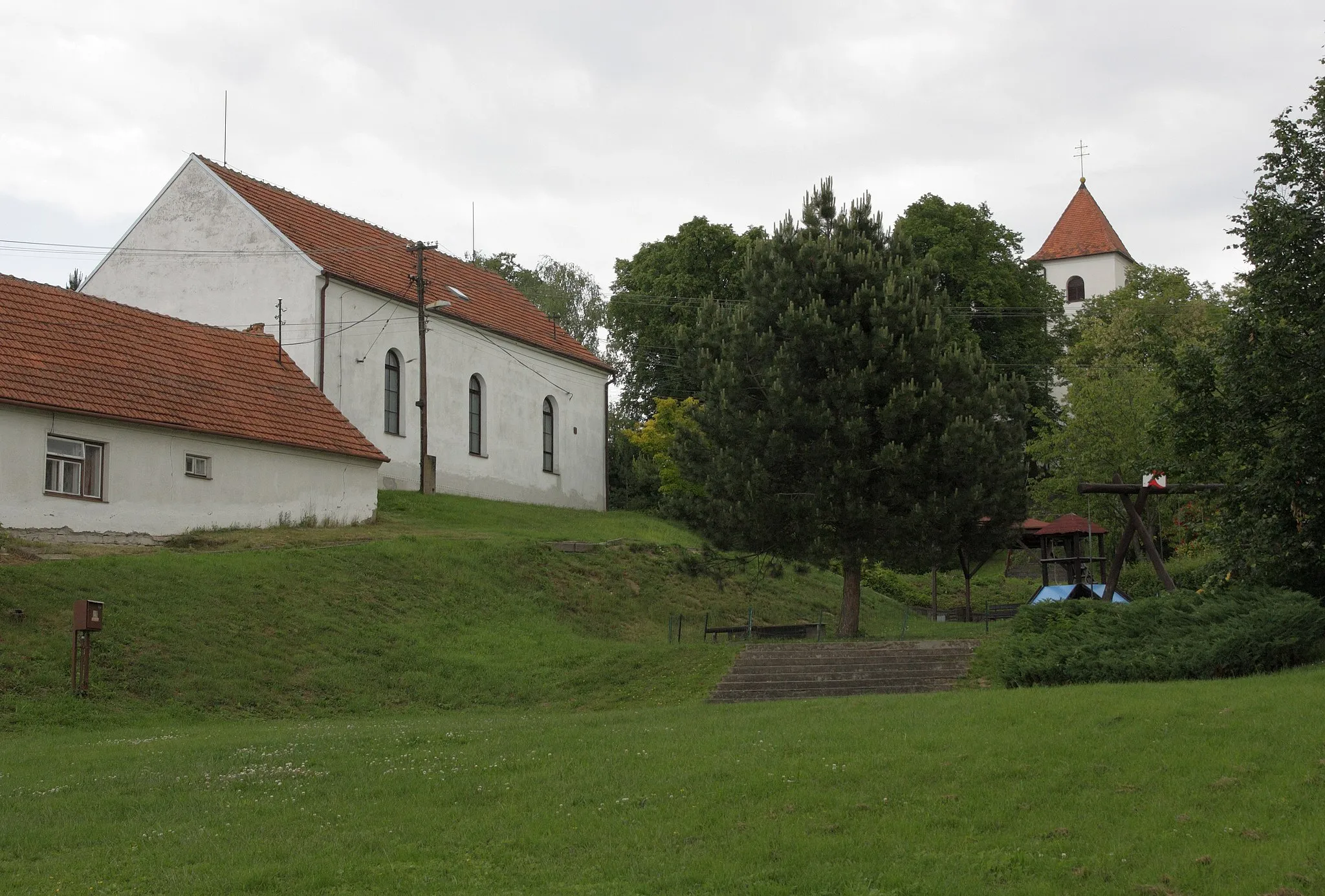 Photo showing: Kobeřice u Brna - náves.