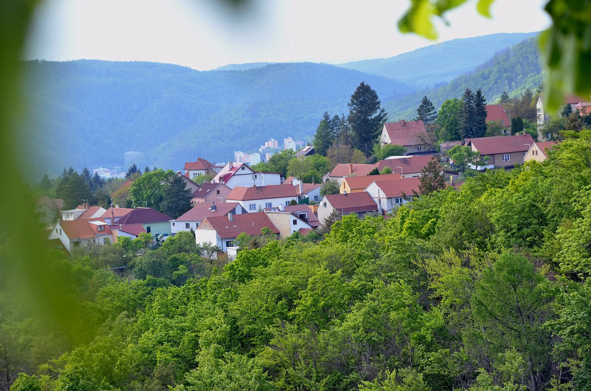 Photo showing: Pohled na Adamov přes Babice nad Svitavou