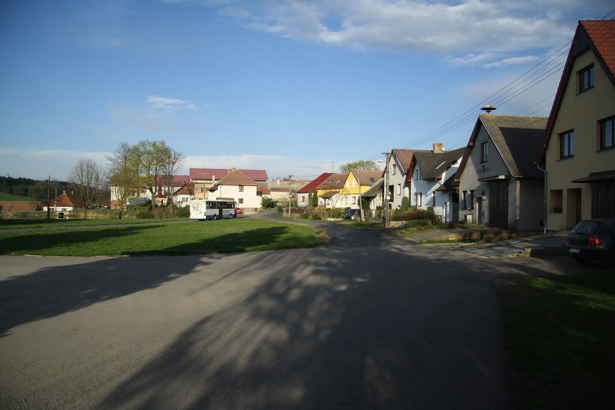 Photo showing: Center of Panská Lhota, Brtnice, Jihlava District.
