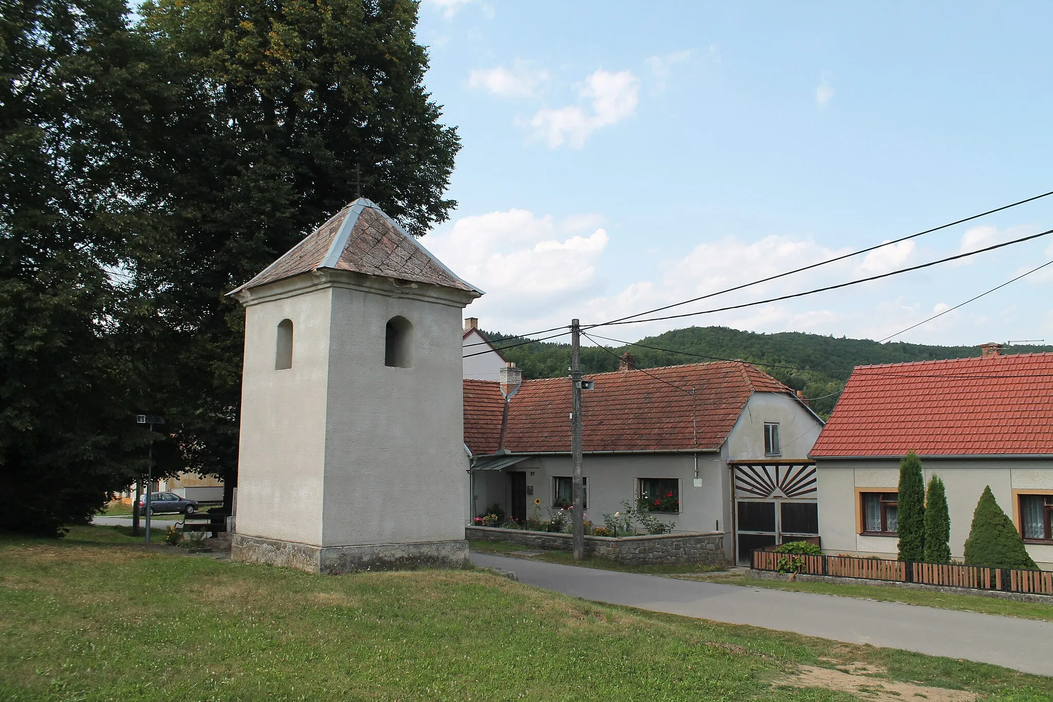 Photo showing: Bell tower, Pístovice, Račice-Pístovice, Vyškov District, Czech Republic