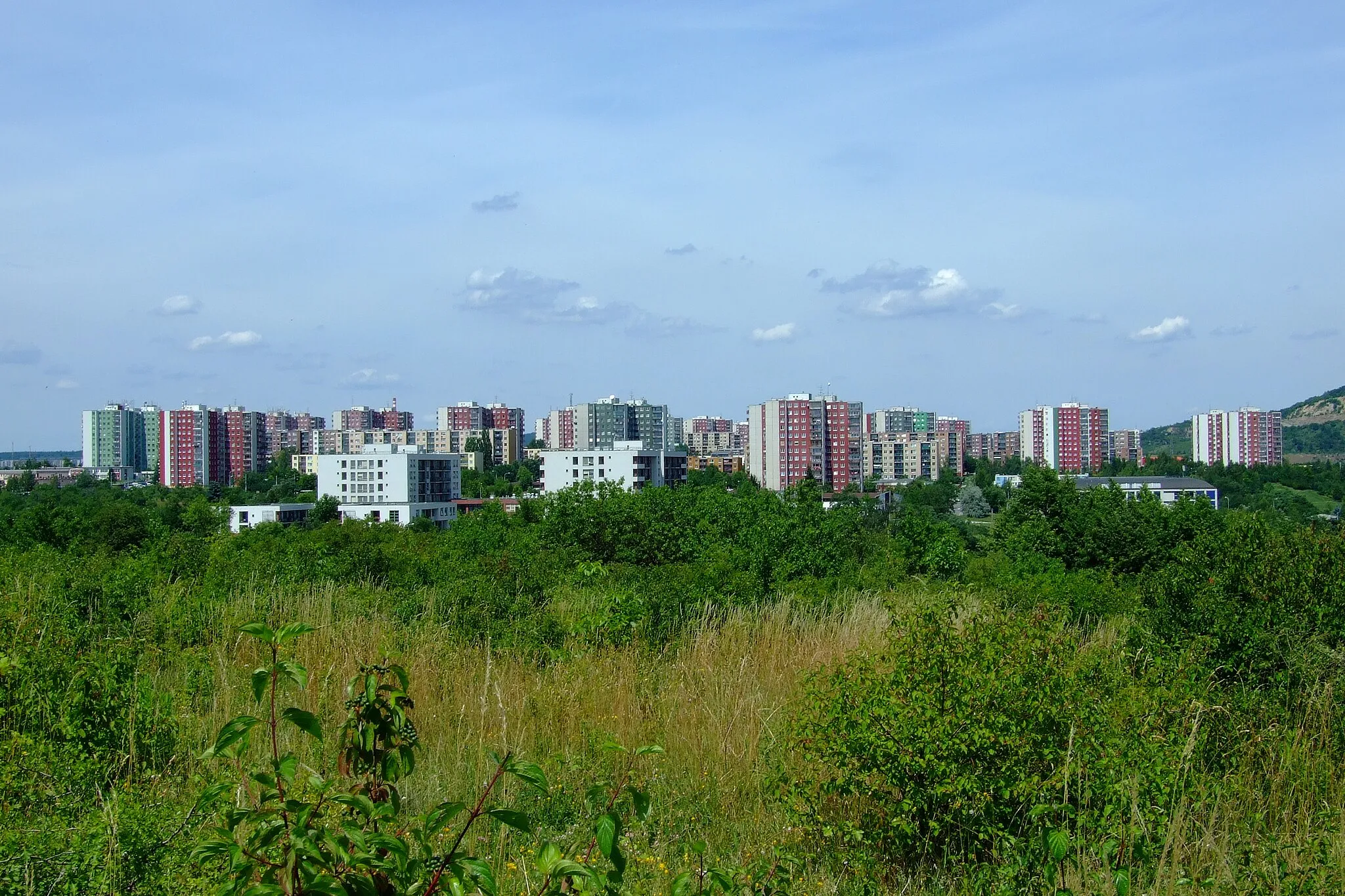 Photo showing: Global view on city district Brno-Vinohrady