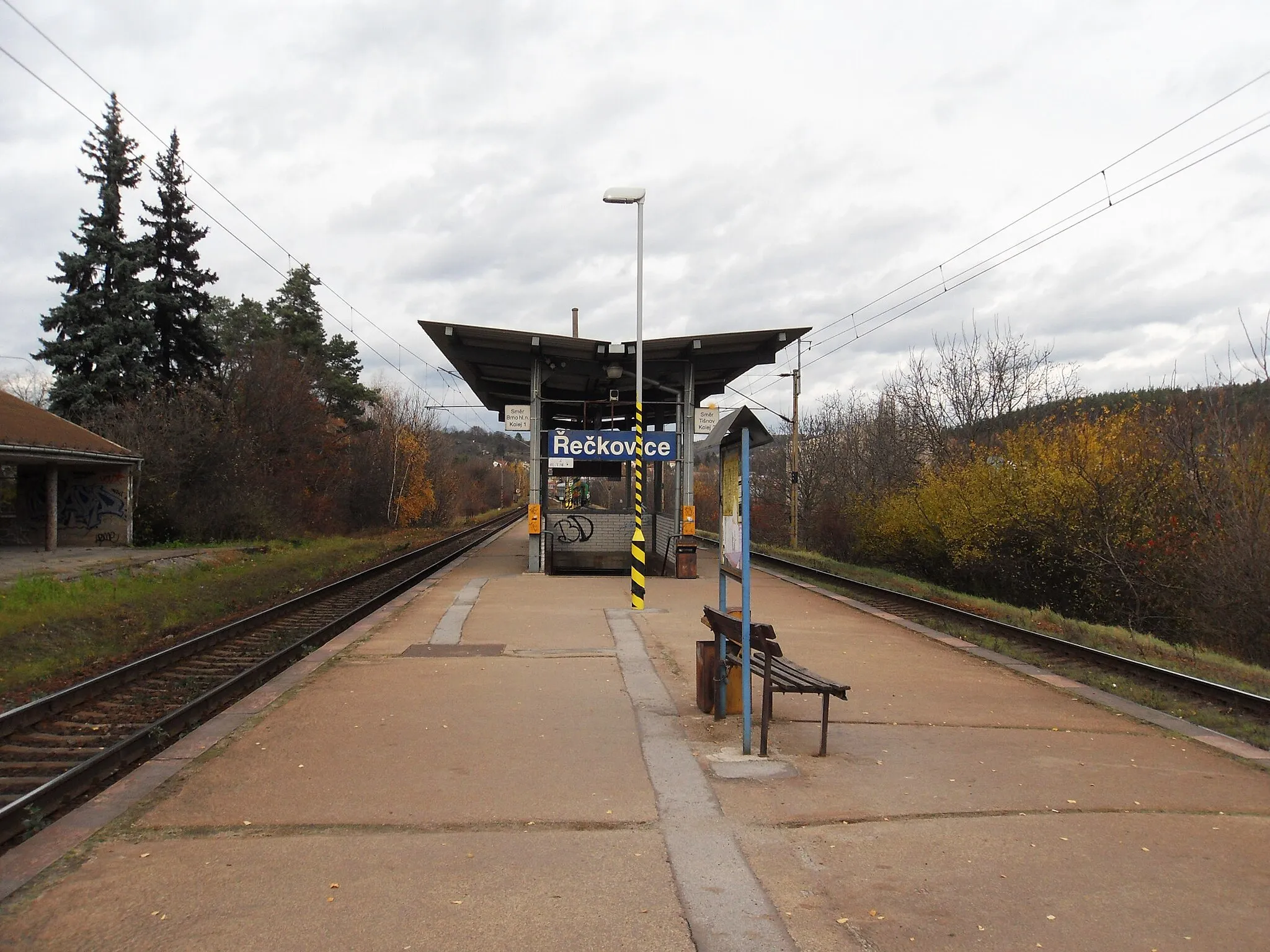 Photo showing: Train station Brno-Řečkovice, Brno, Czech Republic