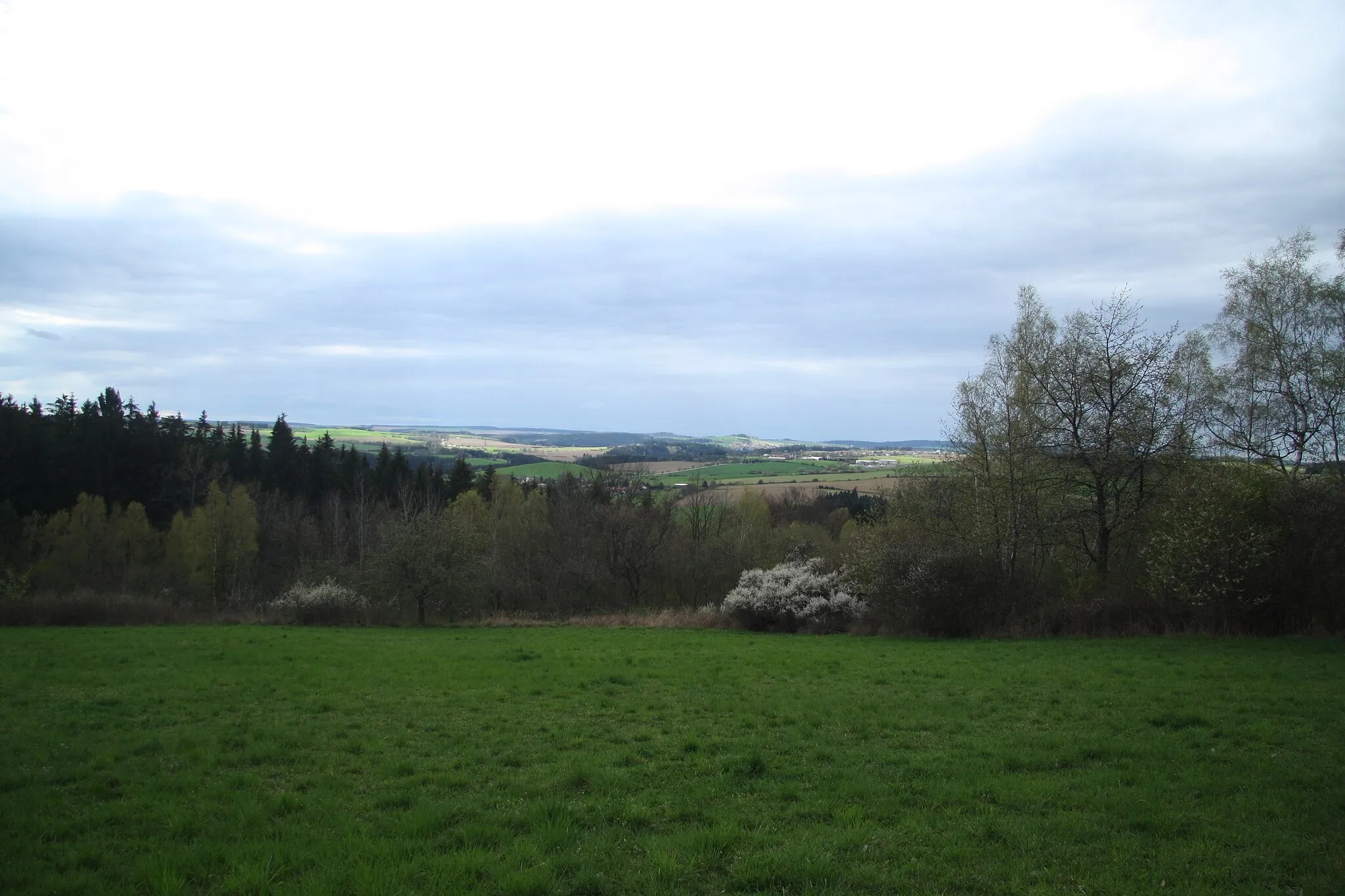 Photo showing: Řehořovská pahorkatina near Vržanov, Kamenice, Jihlava District.