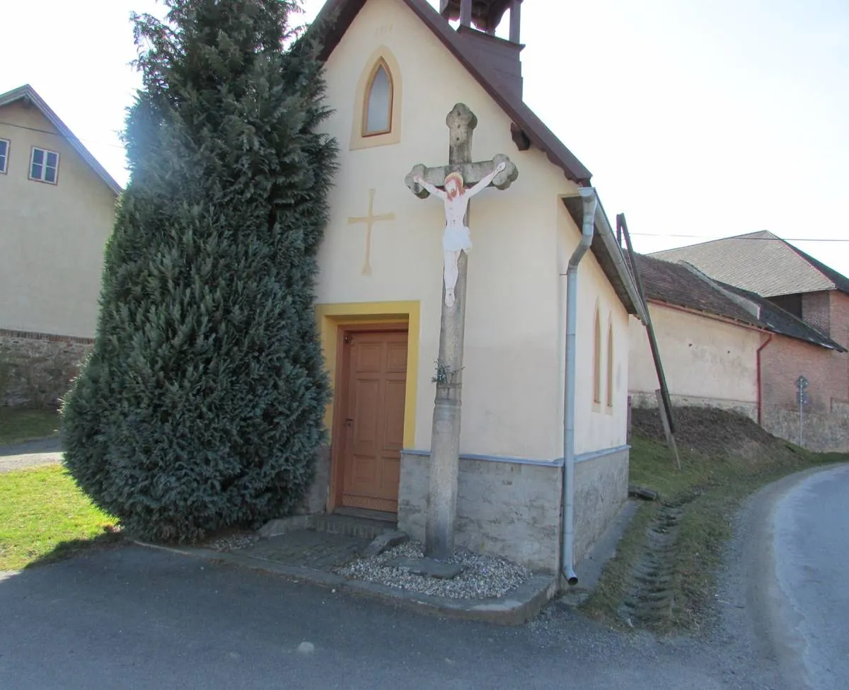 Photo showing: Wayside cross in Polná in Jihlava District – entry no. 34071.