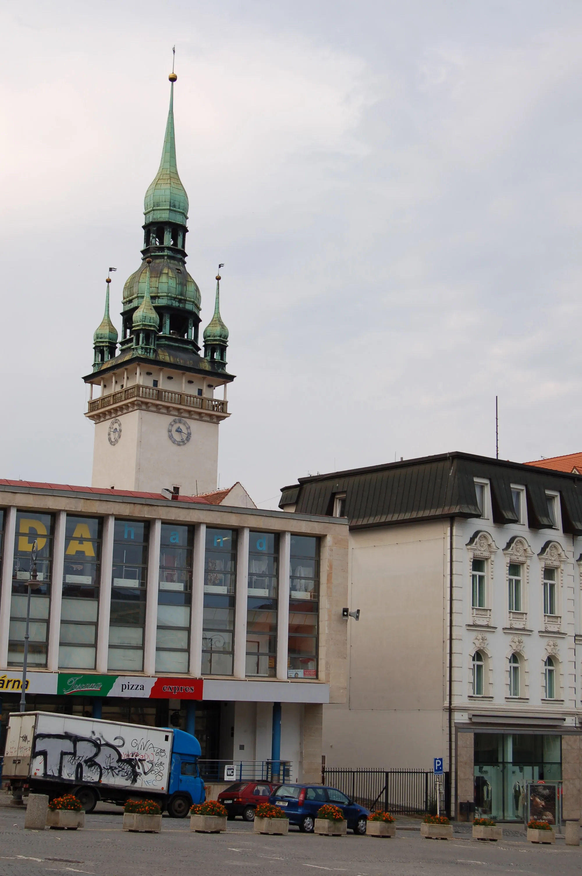 Photo showing: Buildings in the center of the Czech city Brno.