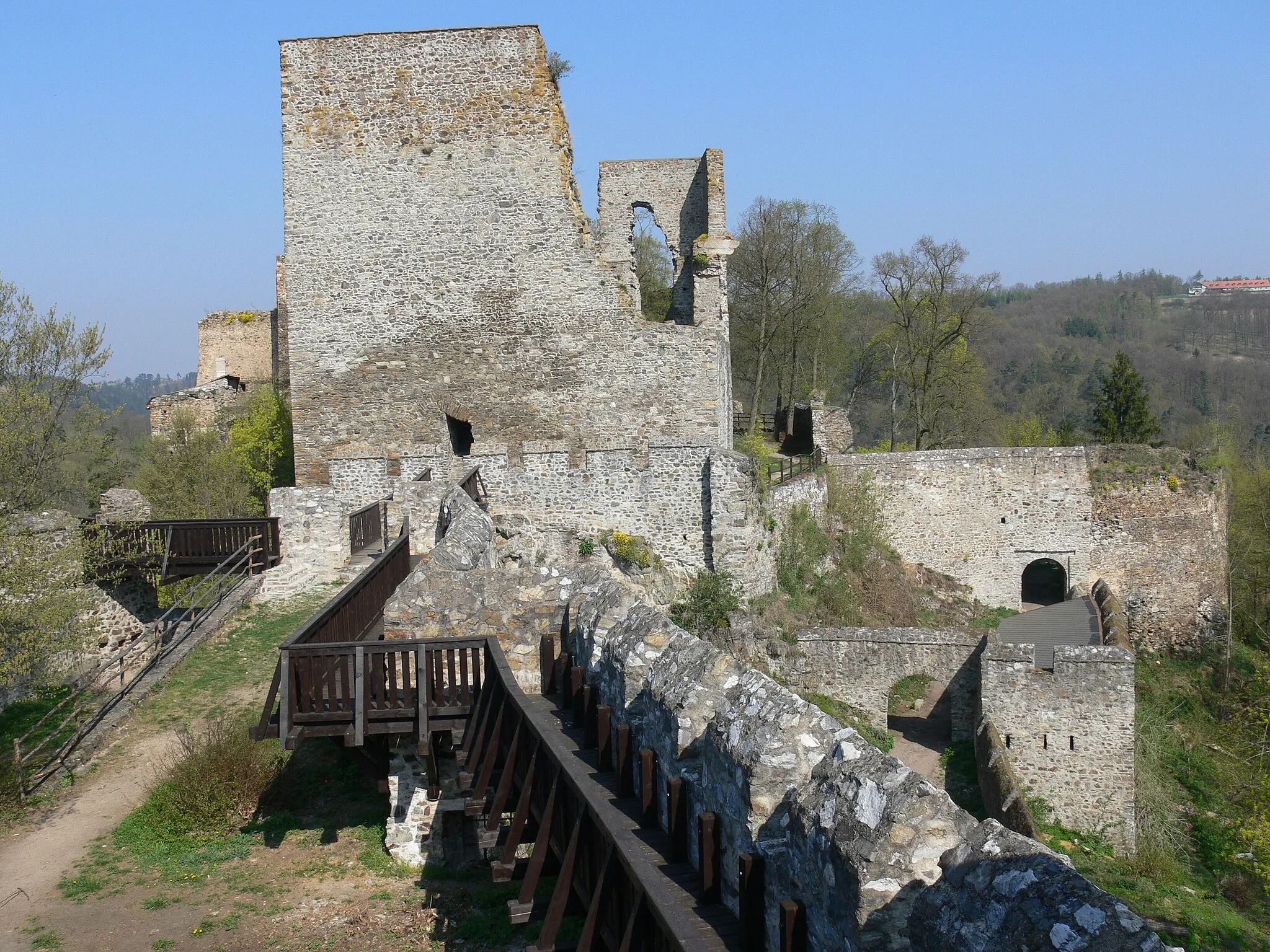 Photo showing: Cornštejn Castle, South-West Moravia, the Czech Republic