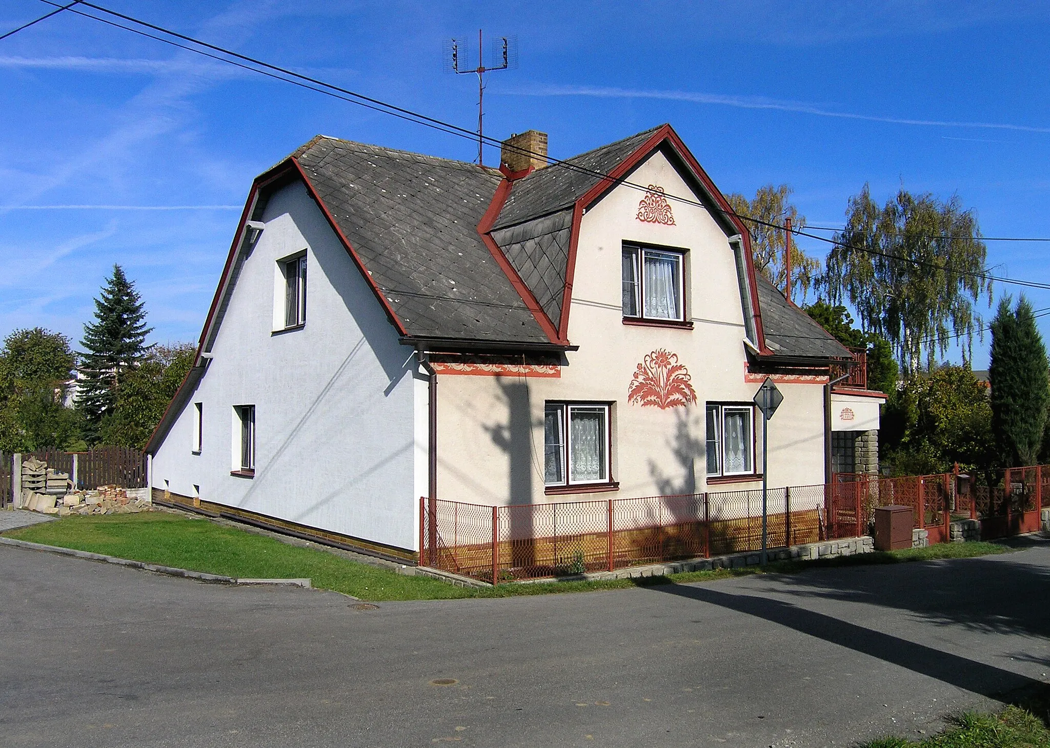 Photo showing: West part of Hybrálec village, Czech Republic