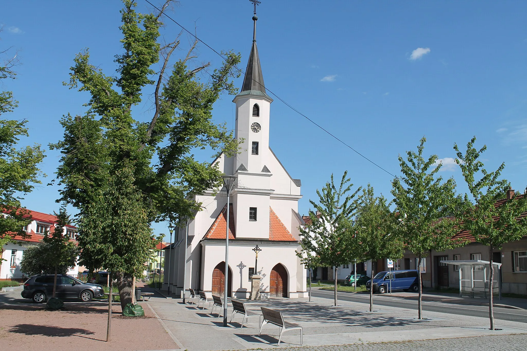 Photo showing: U Kaple square, Ostopovice, Brno-Country District, Czech Republic