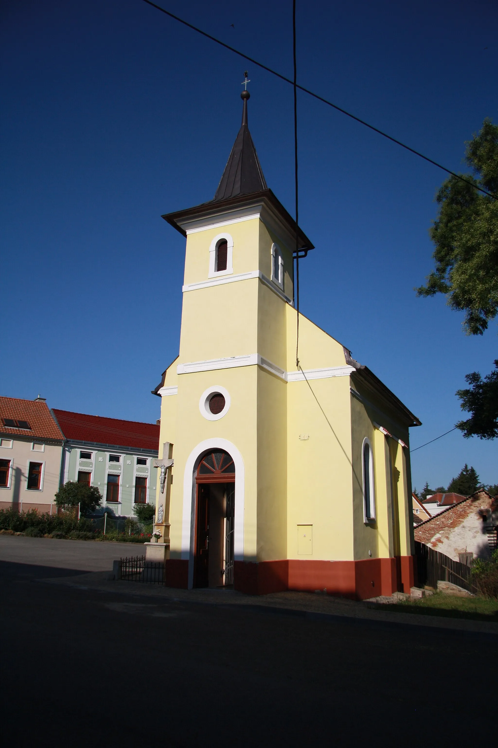 Photo showing: Chapel of John of Nepomuk in Hornice, Třebíč District.