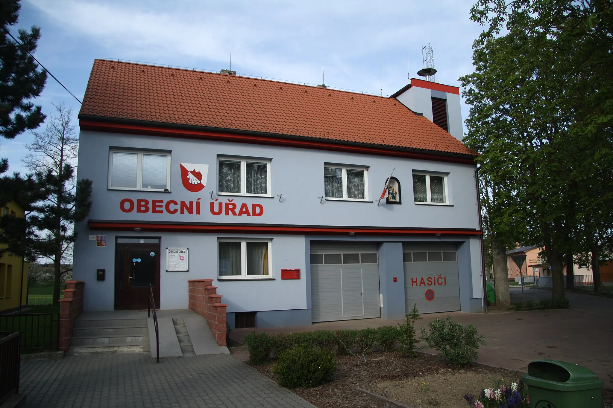 Photo showing: Municipal office in Jakubov u Moravských Budějovic, Třebíč District.