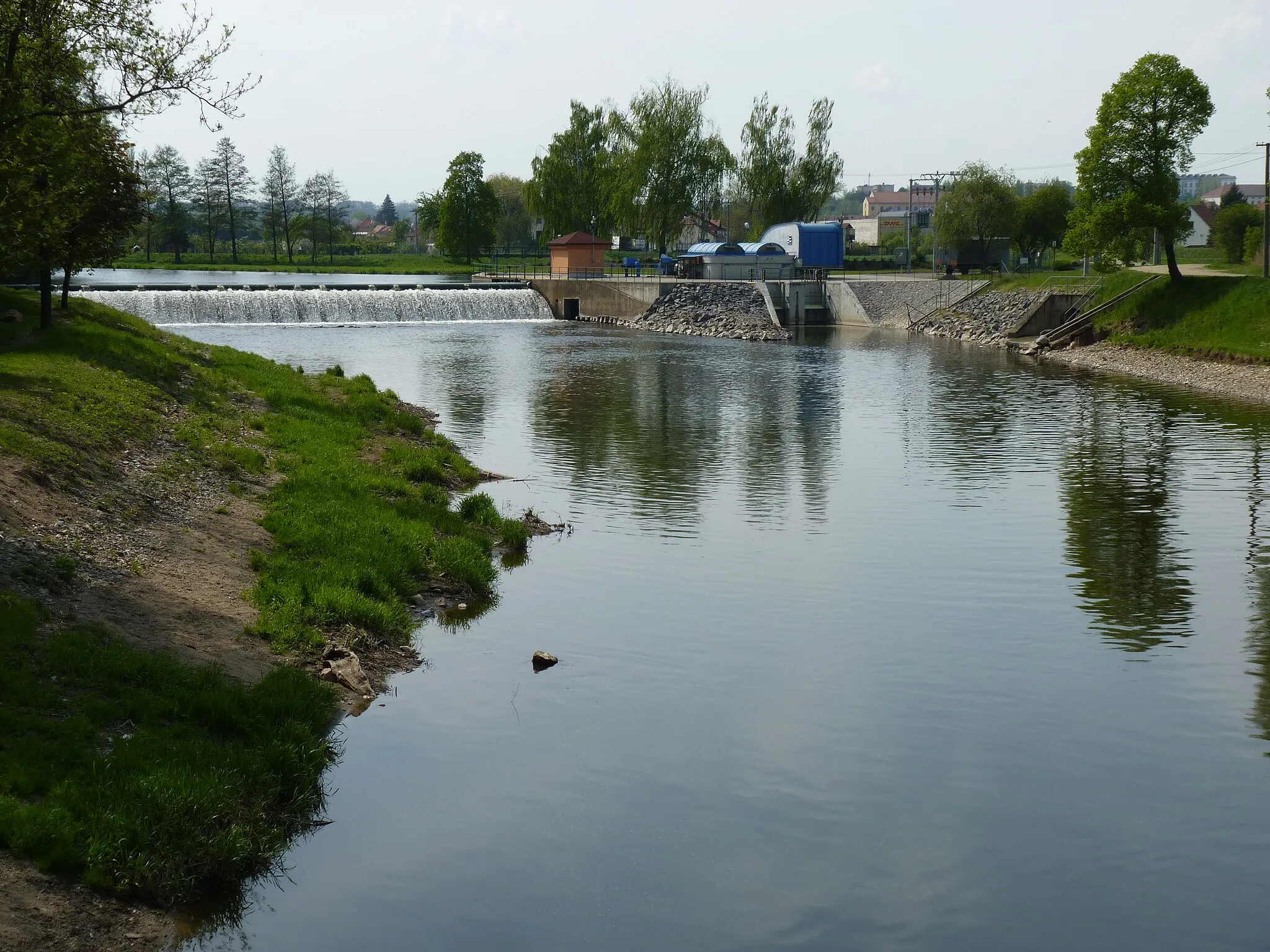 Photo showing: Jihlava RIver in Ivančice, Brno-Country District, South Moravian Region, Czech Republic