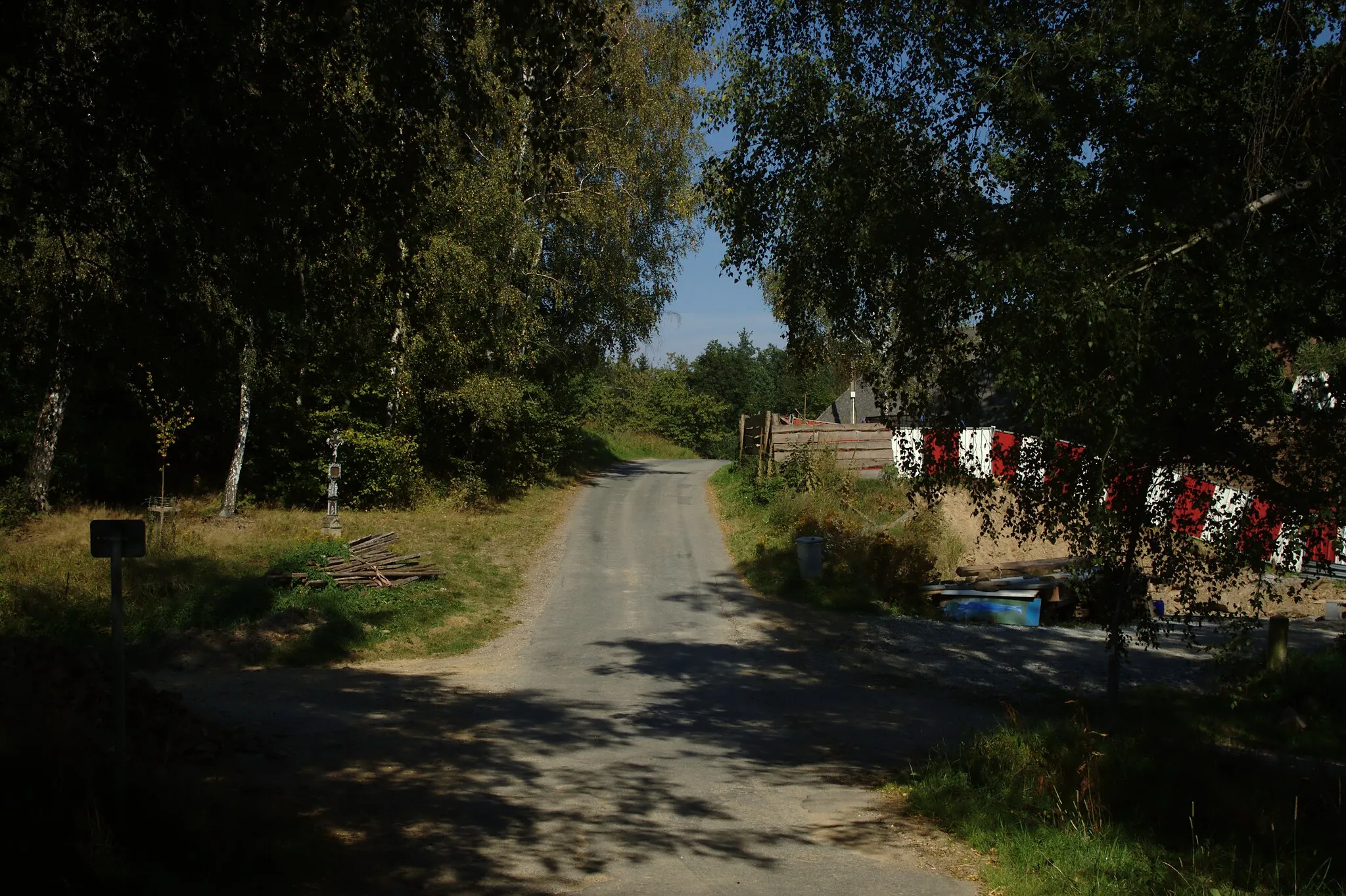 Photo showing: A road towards the village of Velká Černá