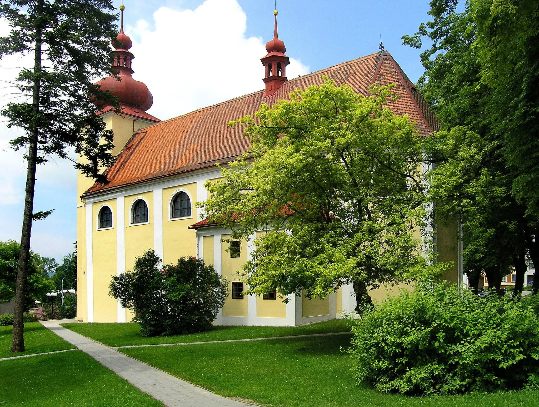 Photo showing: Church in Morkovice-Slížany, Czech Republic