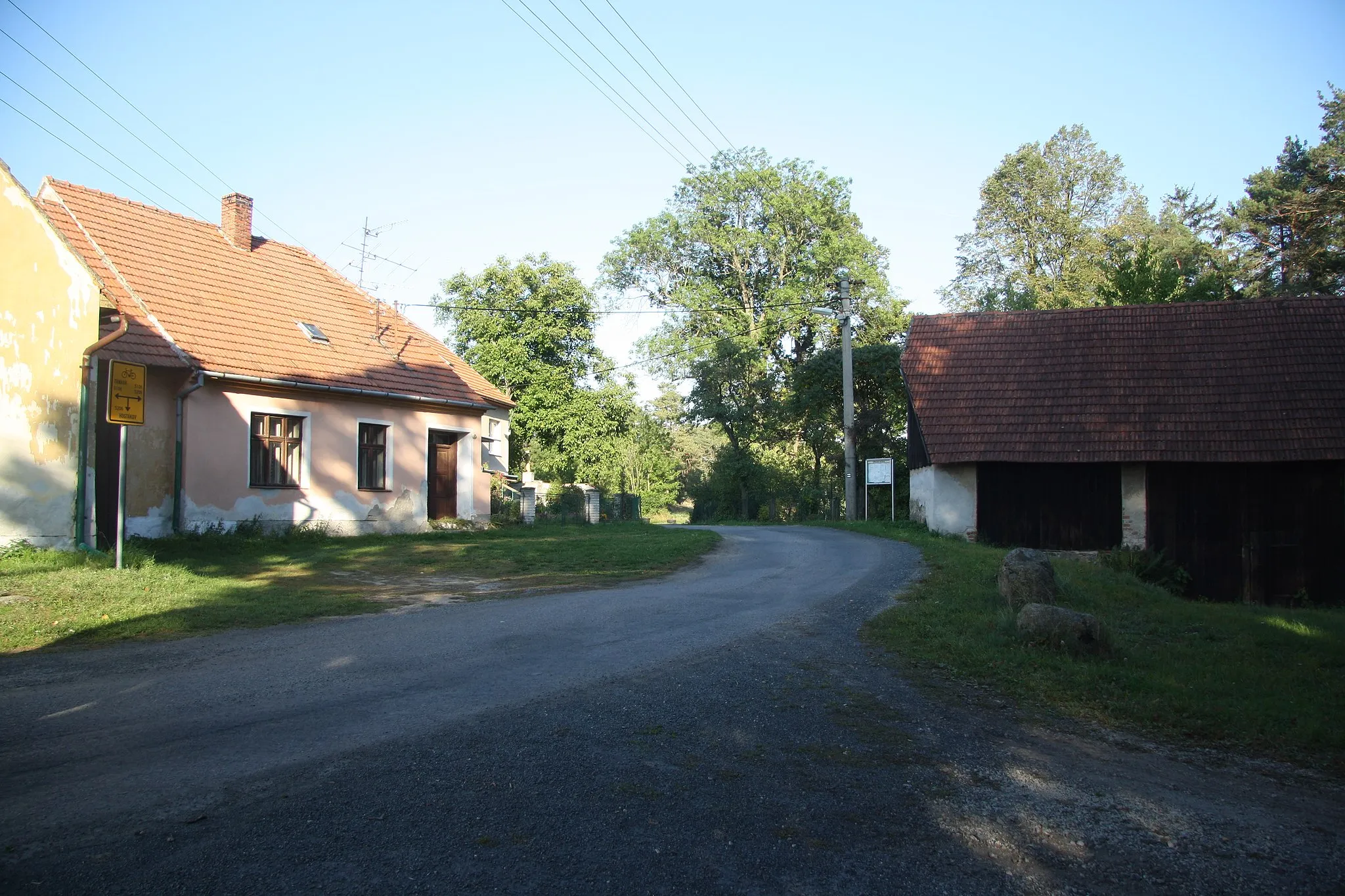 Photo showing: Center of Doubrava, Valdíkov, Třebíč District.