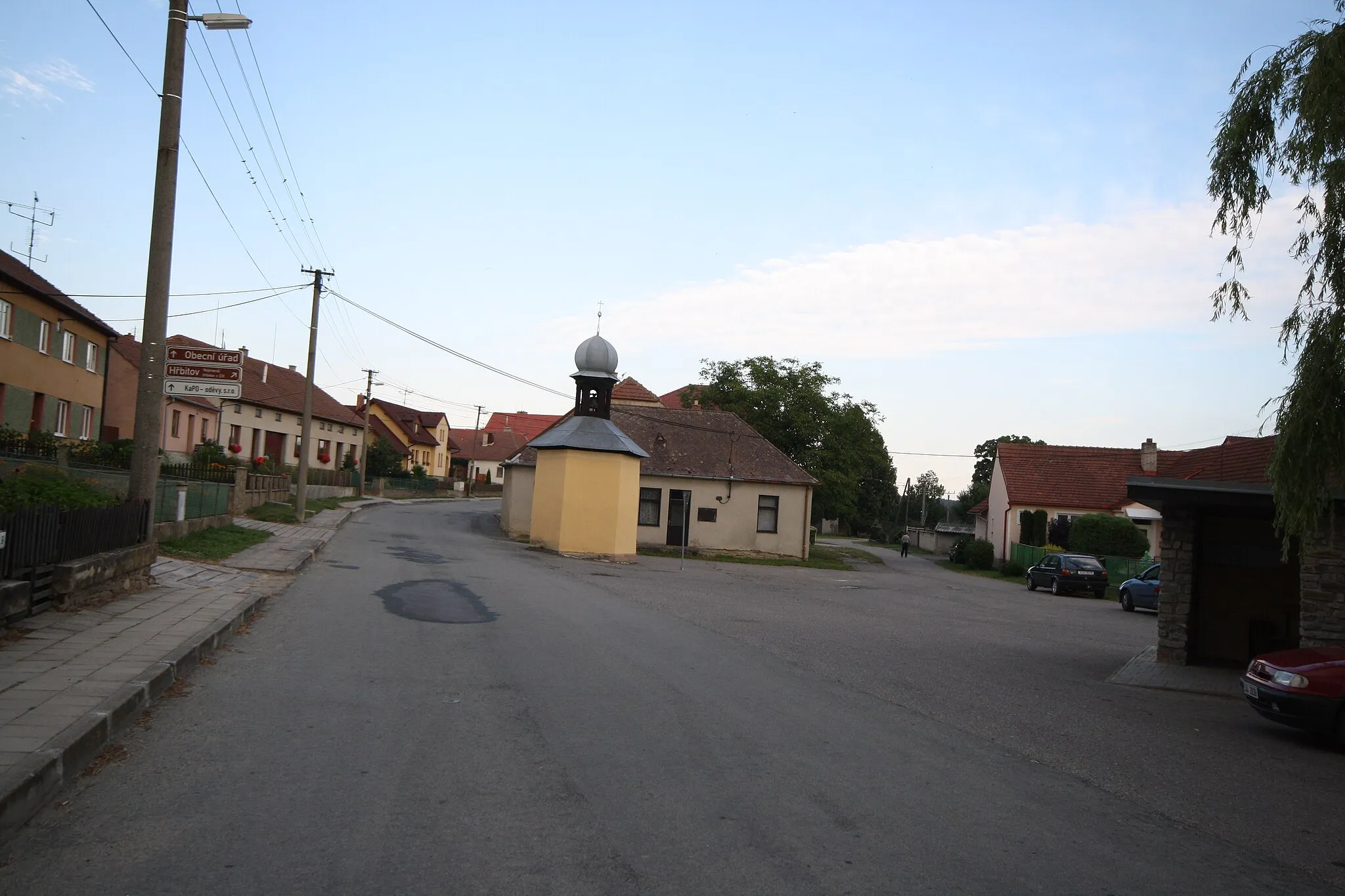 Photo showing: Center of Hluboké, Třebíč District.