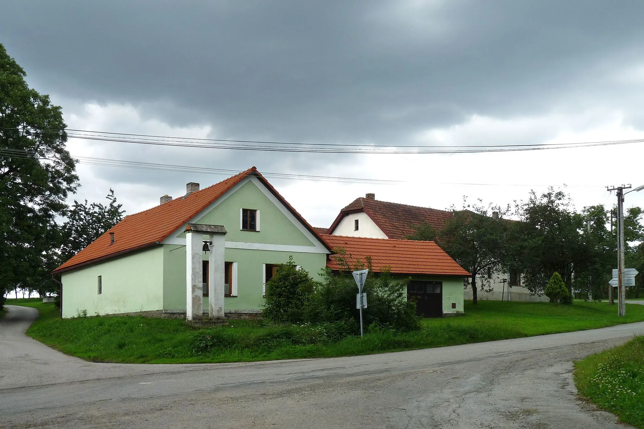 Photo showing: House No 7 in the village of Myslov, Pelhřimov District, Czech Republic.