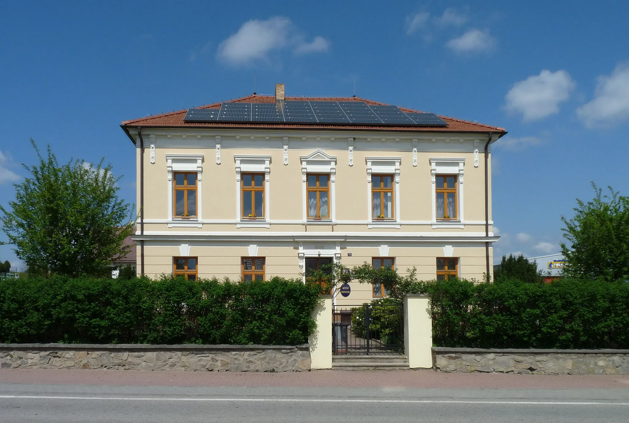 Photo showing: Municipal office building in the municipality of Homole, České Budějovice, South Bohemian Region, Czech Republic.